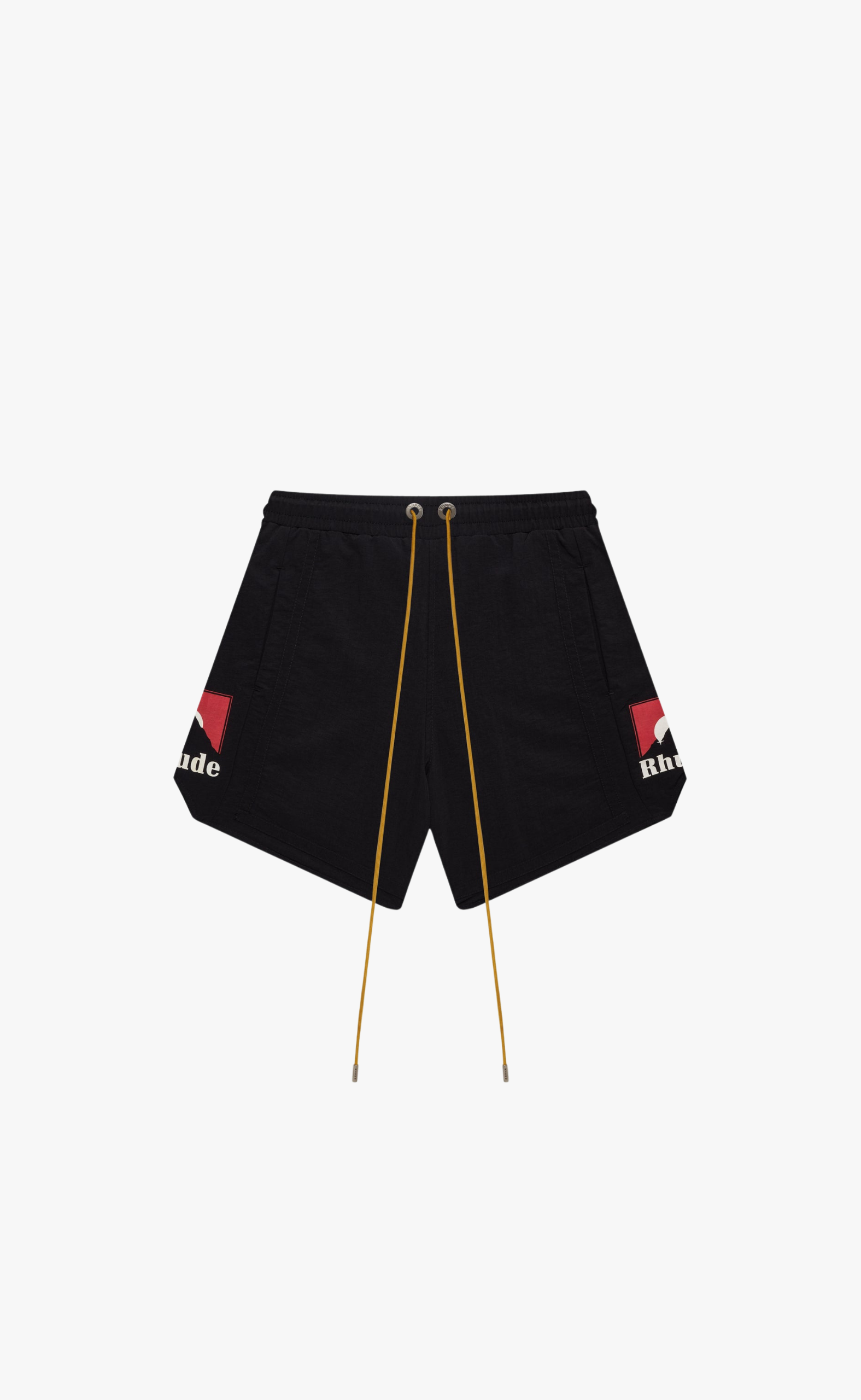 MOONLIGHT LOGO BLACK RED SHORTS