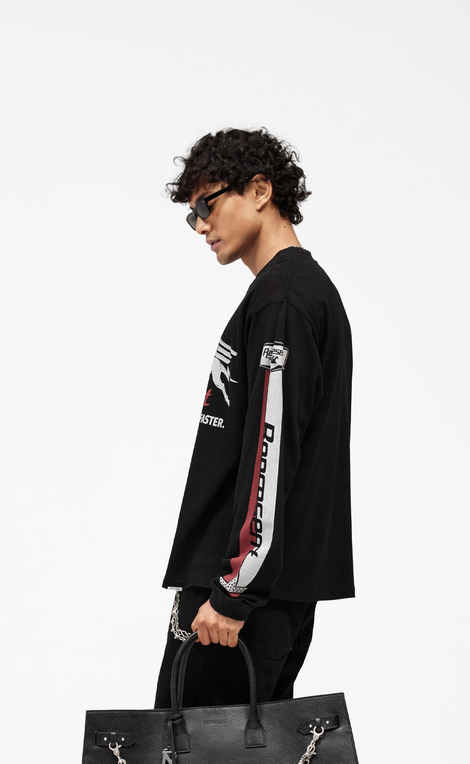 MESH PEGASUS JET BLACK LONGSLEEVE