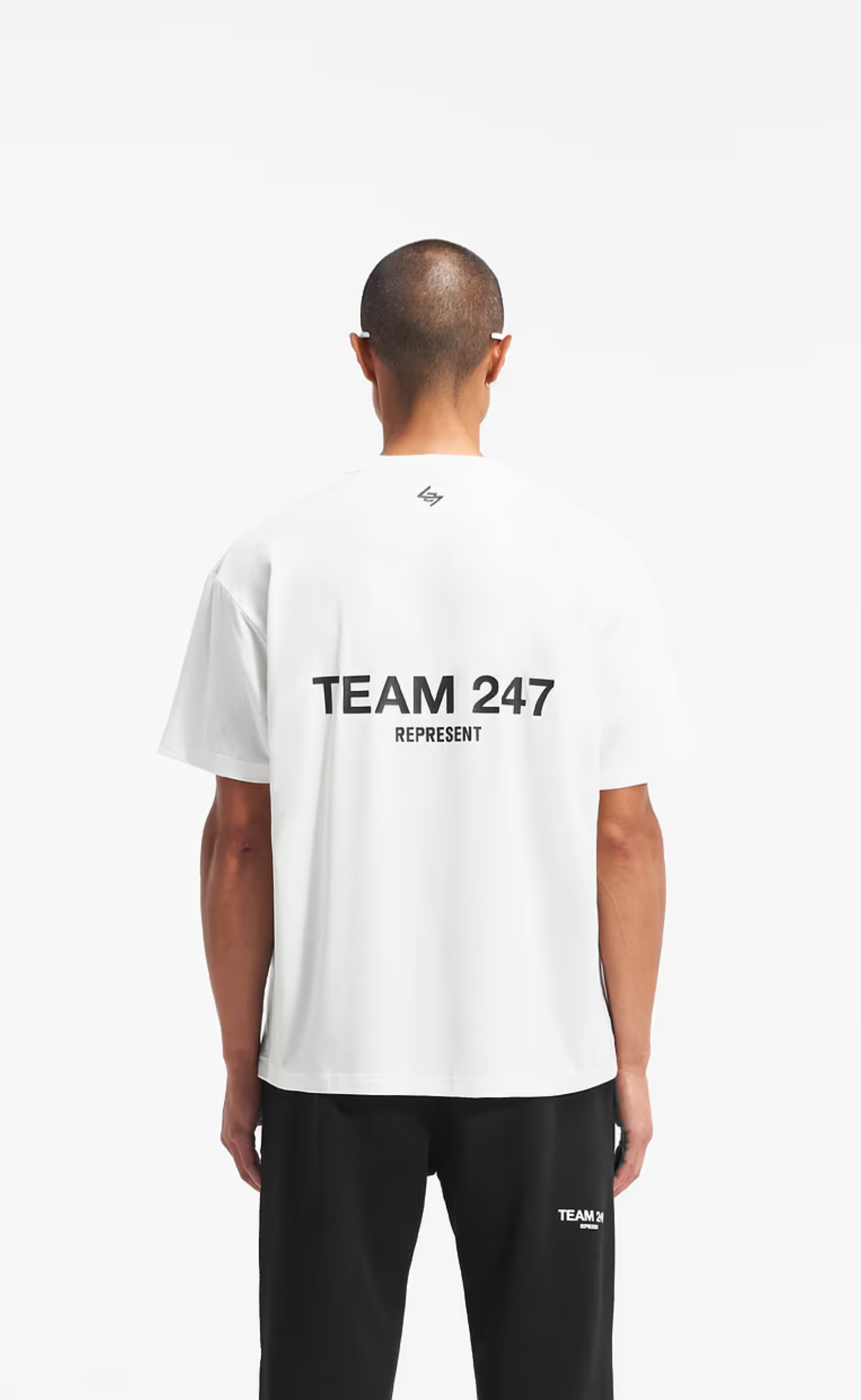 TEAM 247 OVERSIZED FLAT WHITE T-SHIRT