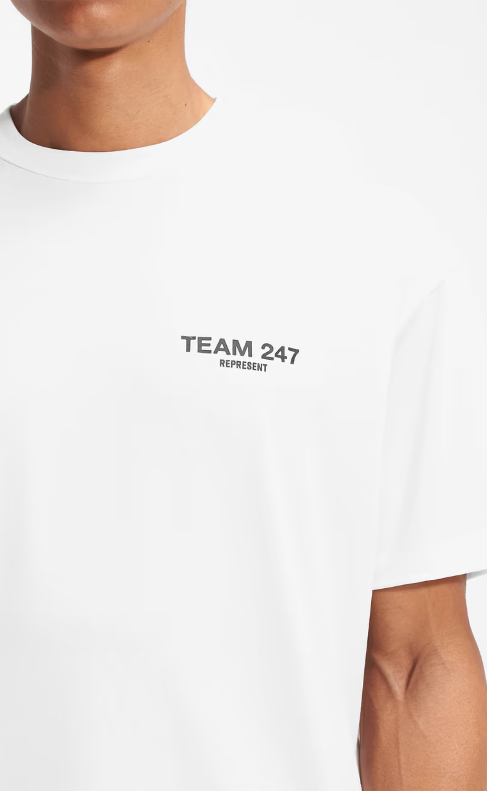 TEAM 247 OVERSIZED FLAT WHITE T-SHIRT