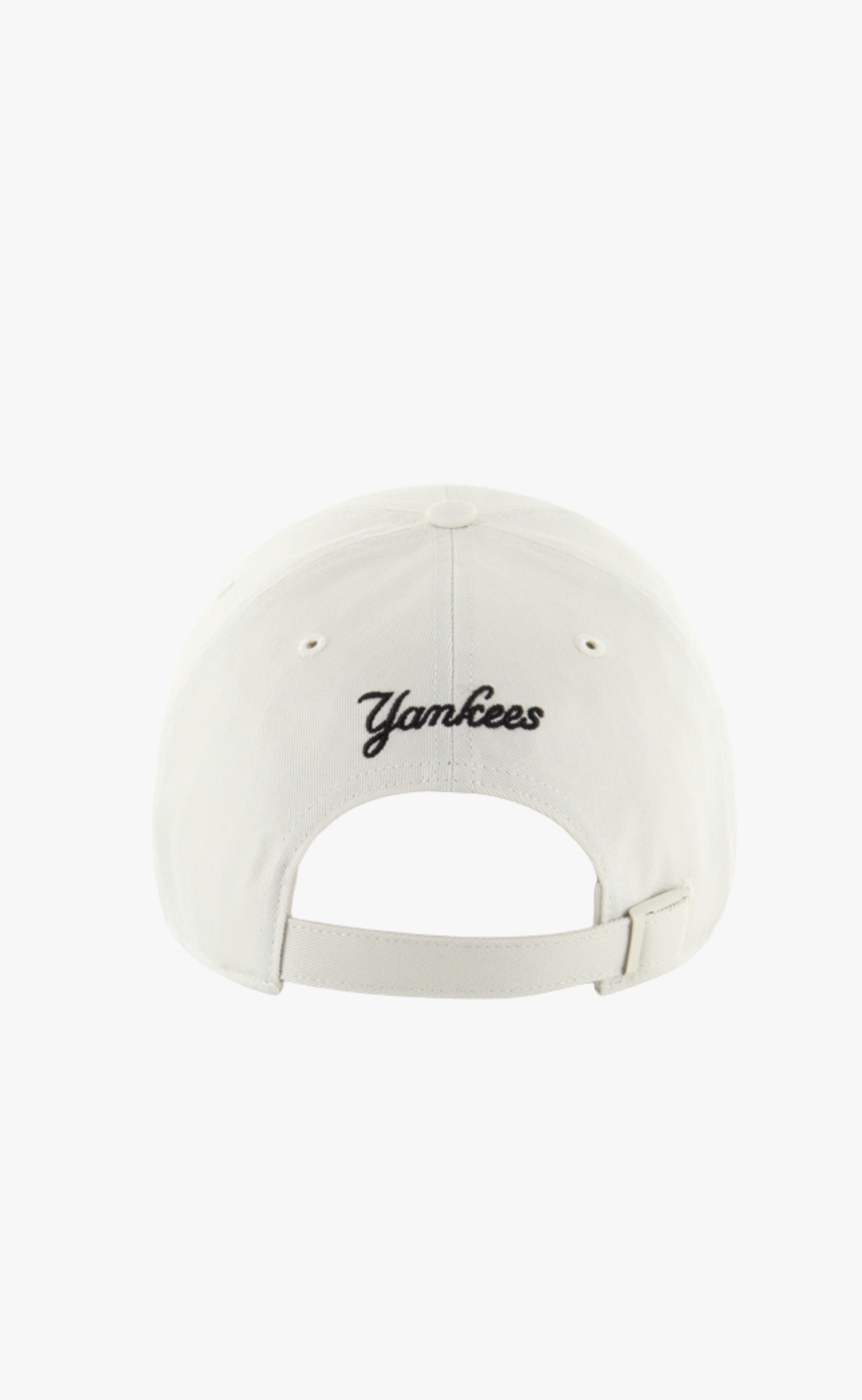 47 CLEAN UP MLB NEW YORK YANKEES FOUNDATION SCRIPT TT WHITE BLACK HAT