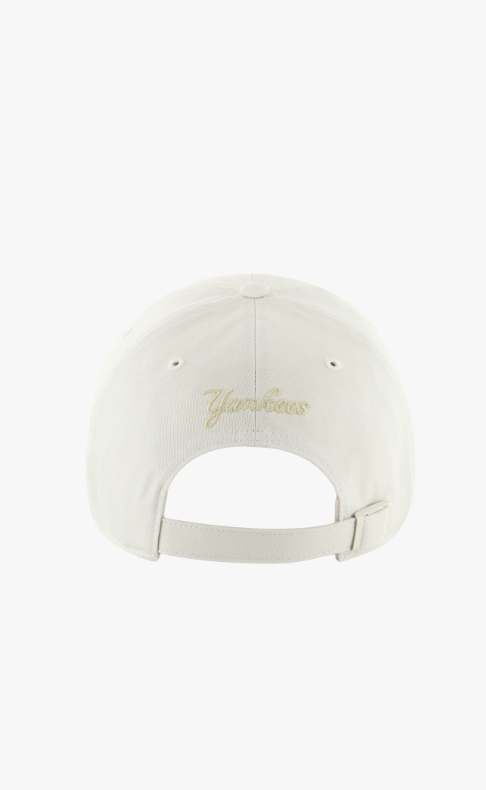 47 CLEAN UP MLB NEW YORK YANKEES FOUNDATION SCRIPT TT WHITE GREY HAT
