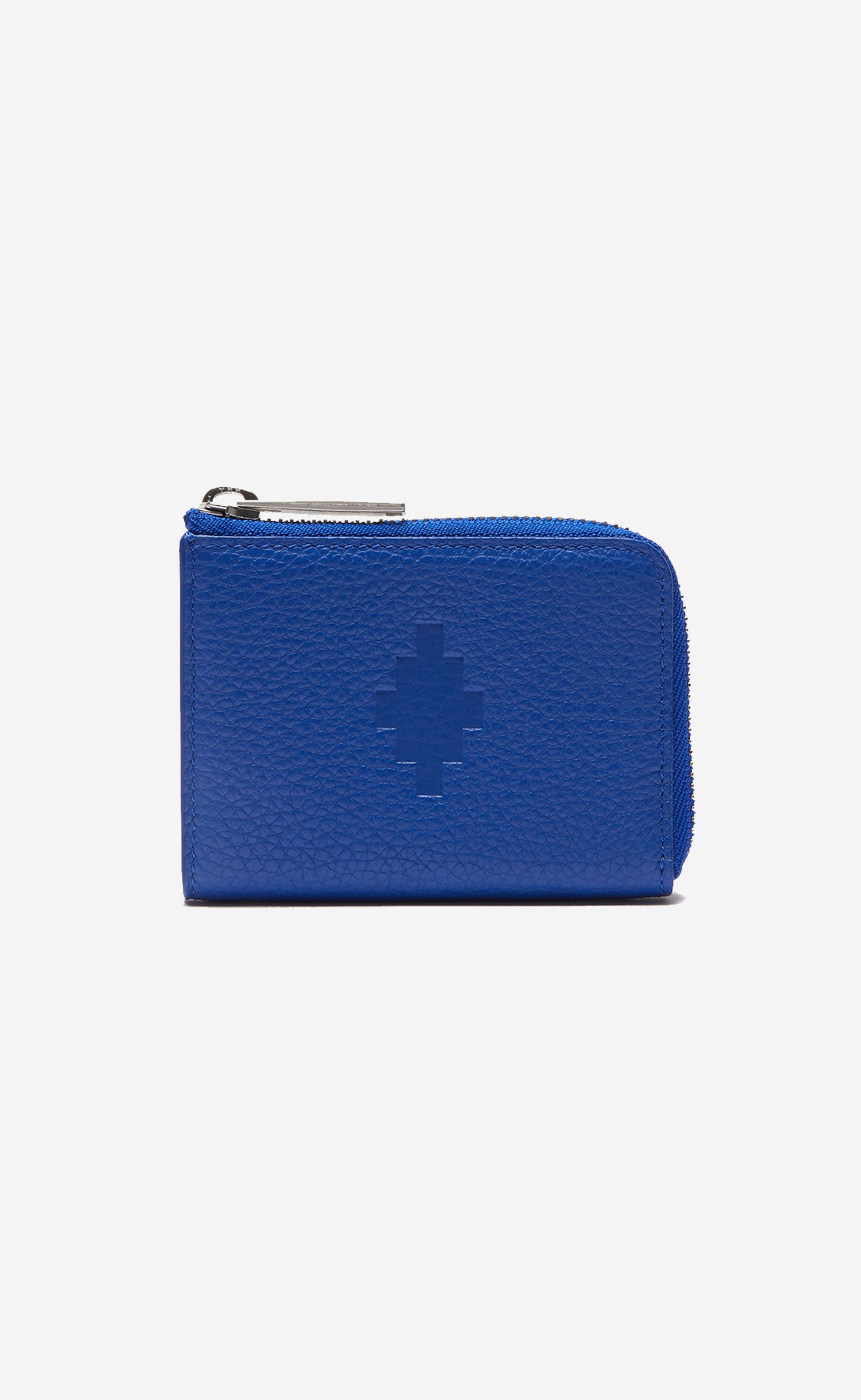 SMALL ZIP WALLET BLUE - WHITE