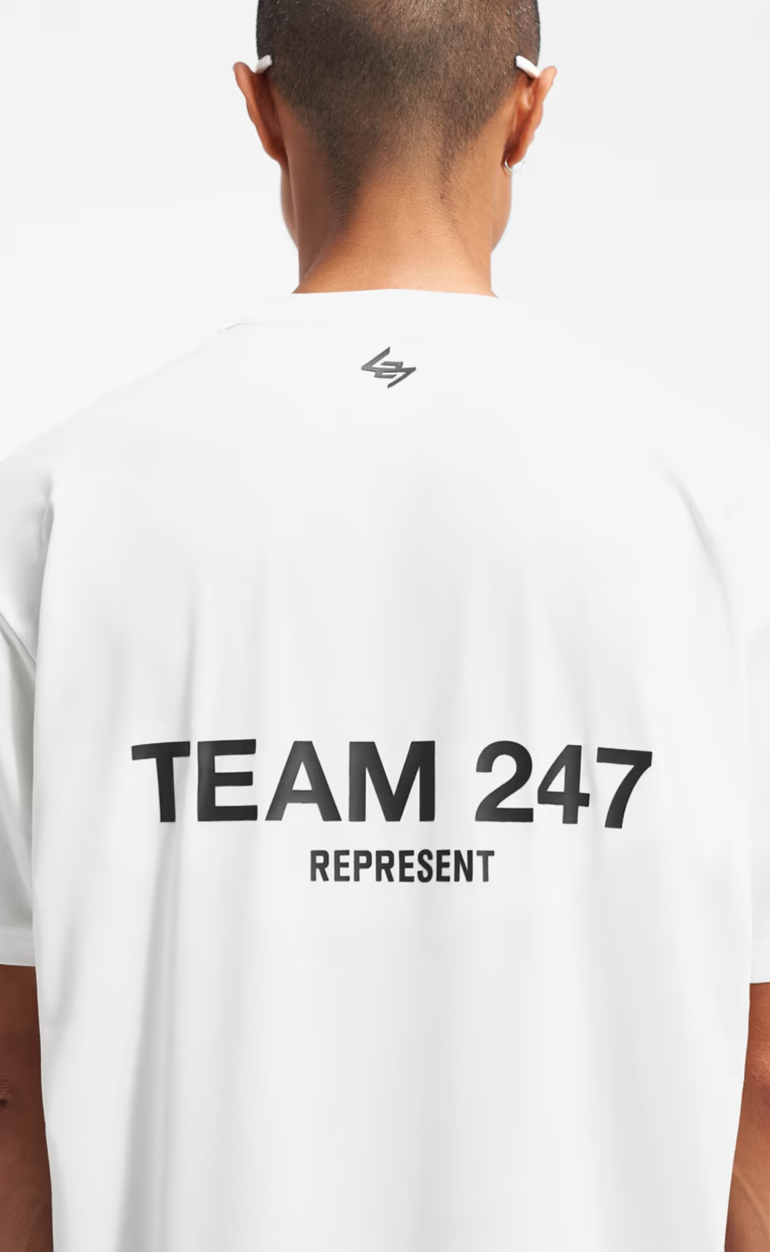 TEAM 247 OVERSIZED FLAT WHITE T-SHIRT