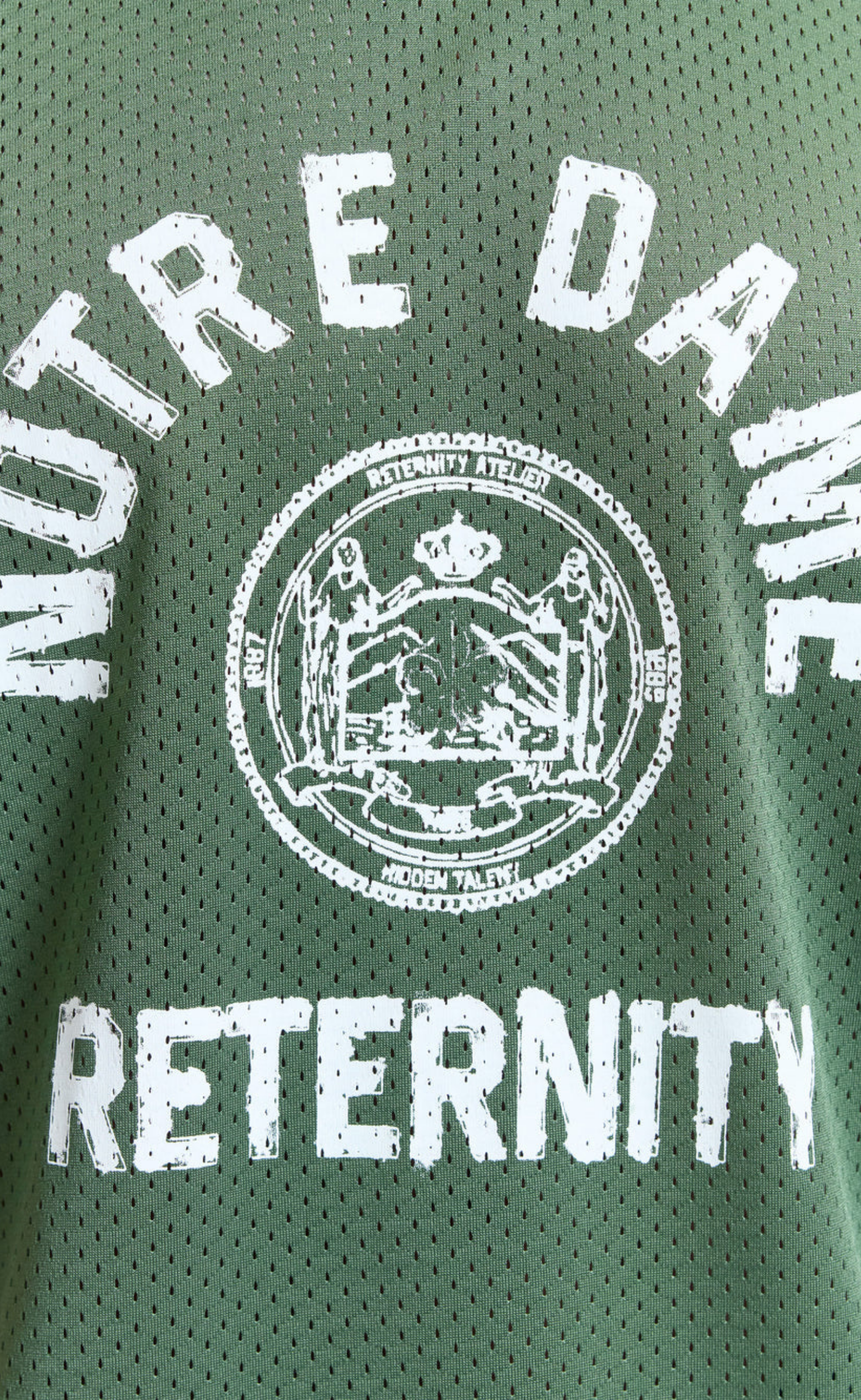 NOTRE DAME MESH GREEN T-SHIRT