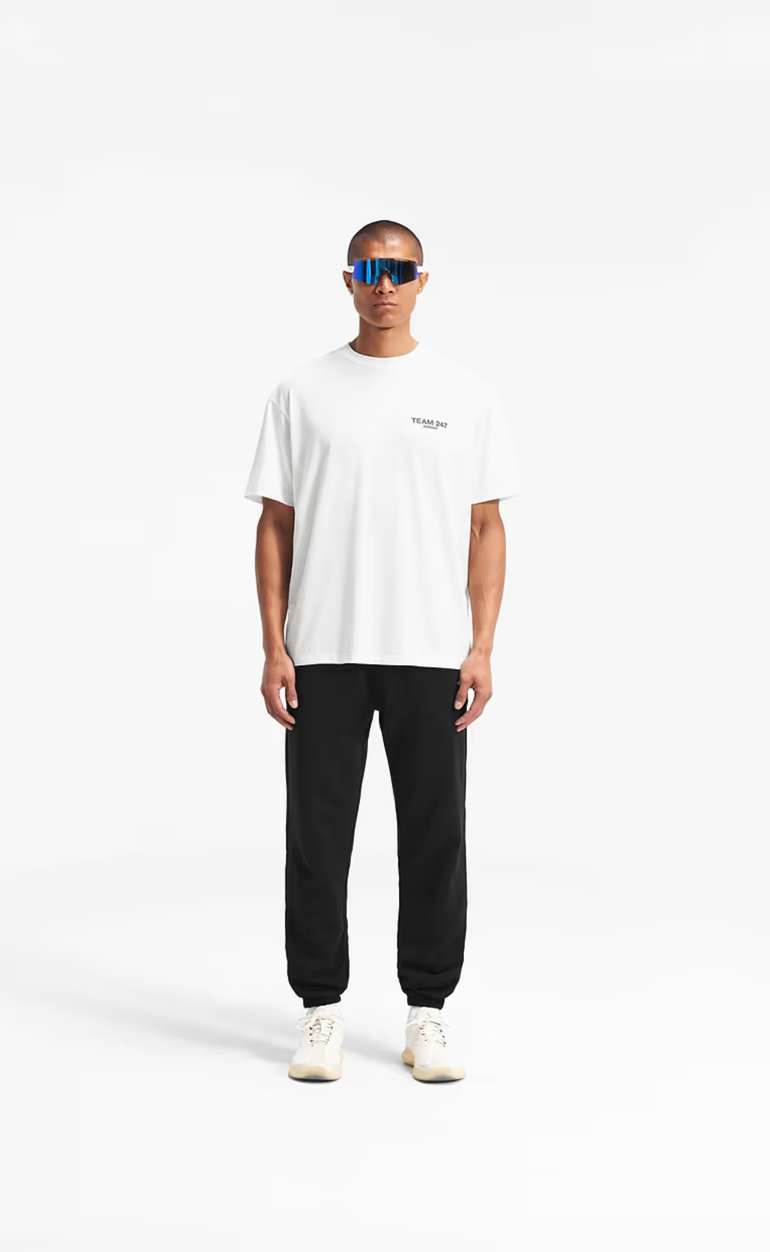 TEAM 247 OVERSIZED FLAT WHITE T-SHIRT