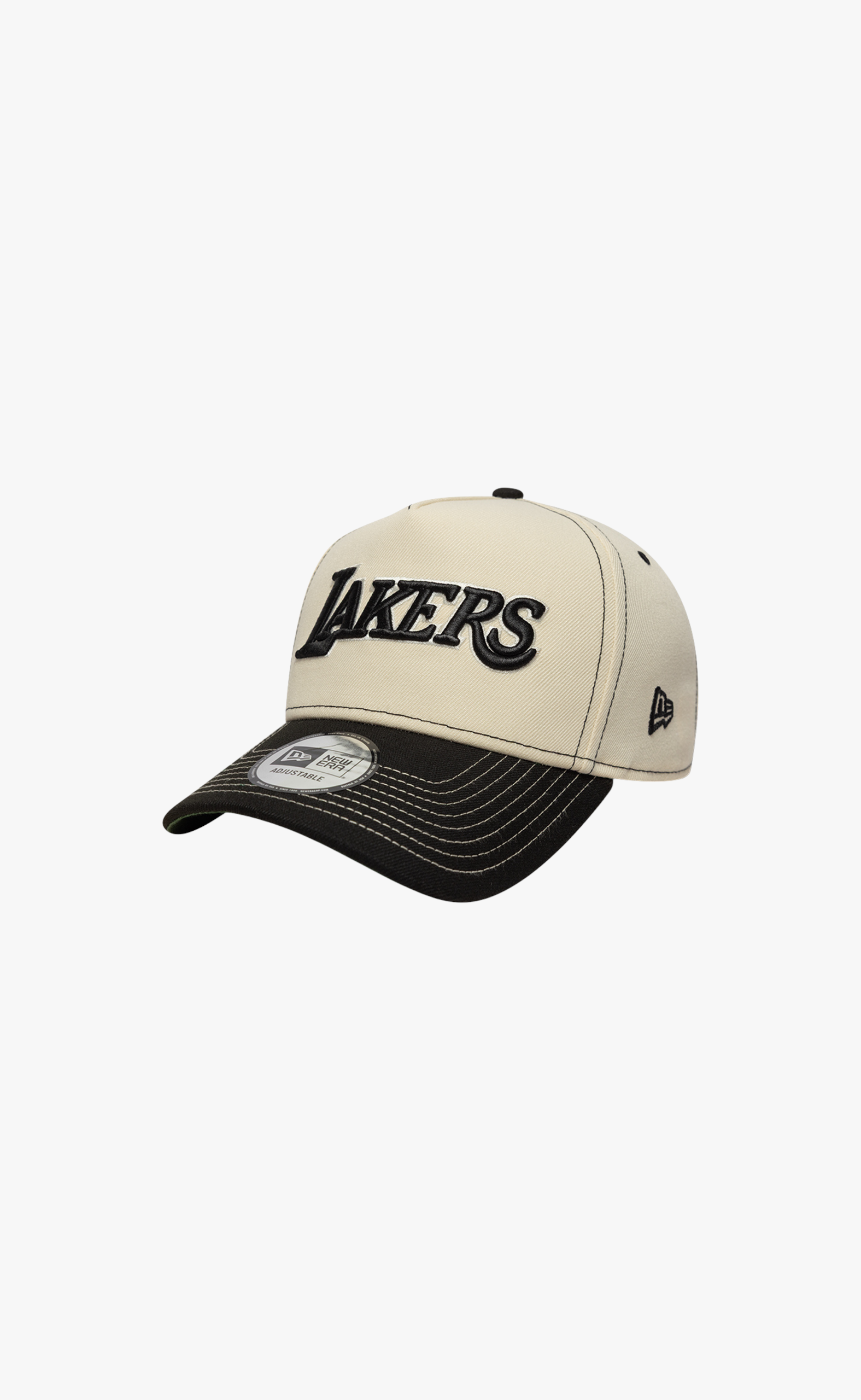 LOS ANGELES LAKERS CITY ICON E-FRAME 9FORTY CREAM BLACK HAT