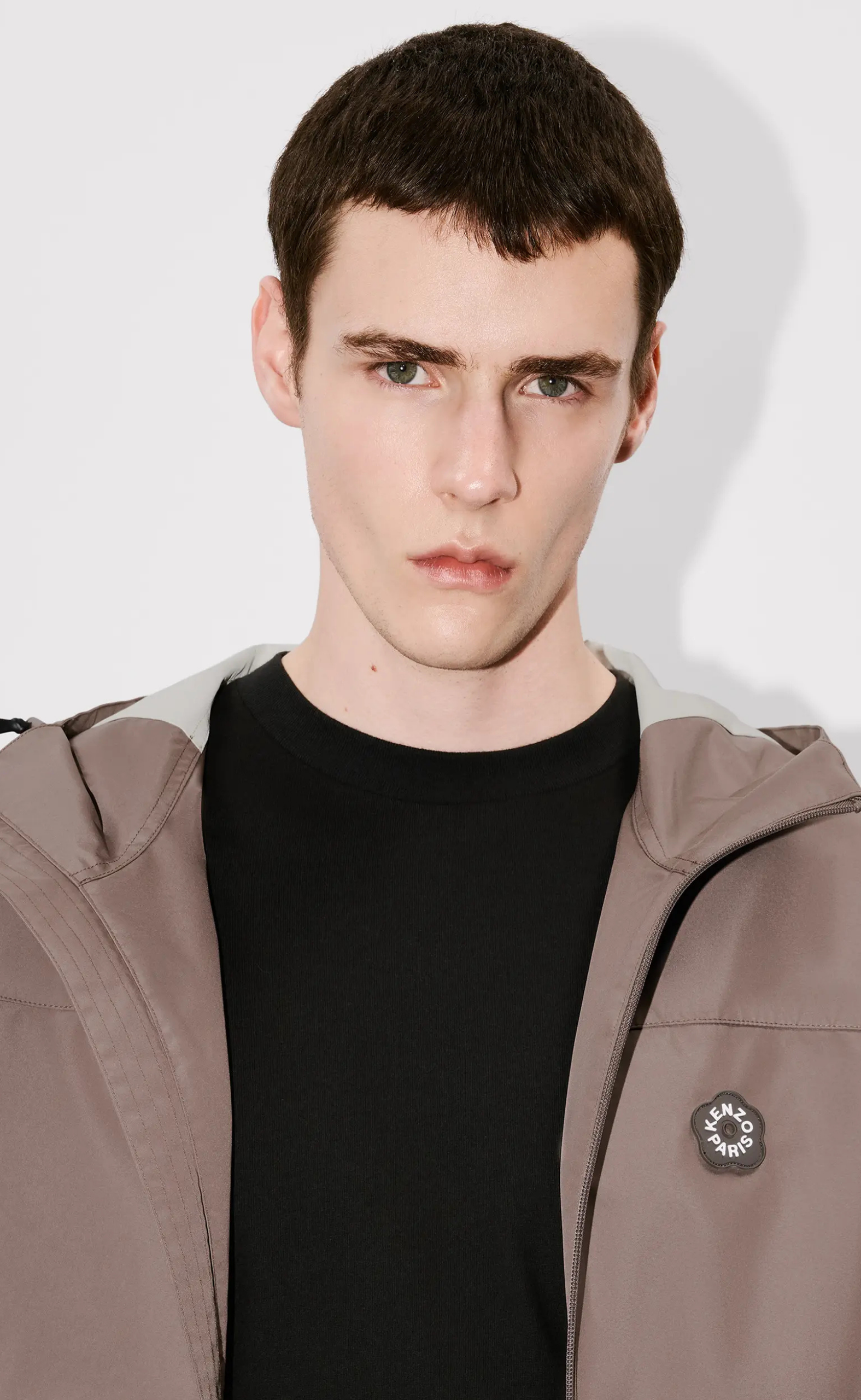 BOKE FLOWER 2.0 TECHNICAL WINDBREAKER TAUPE JACKET