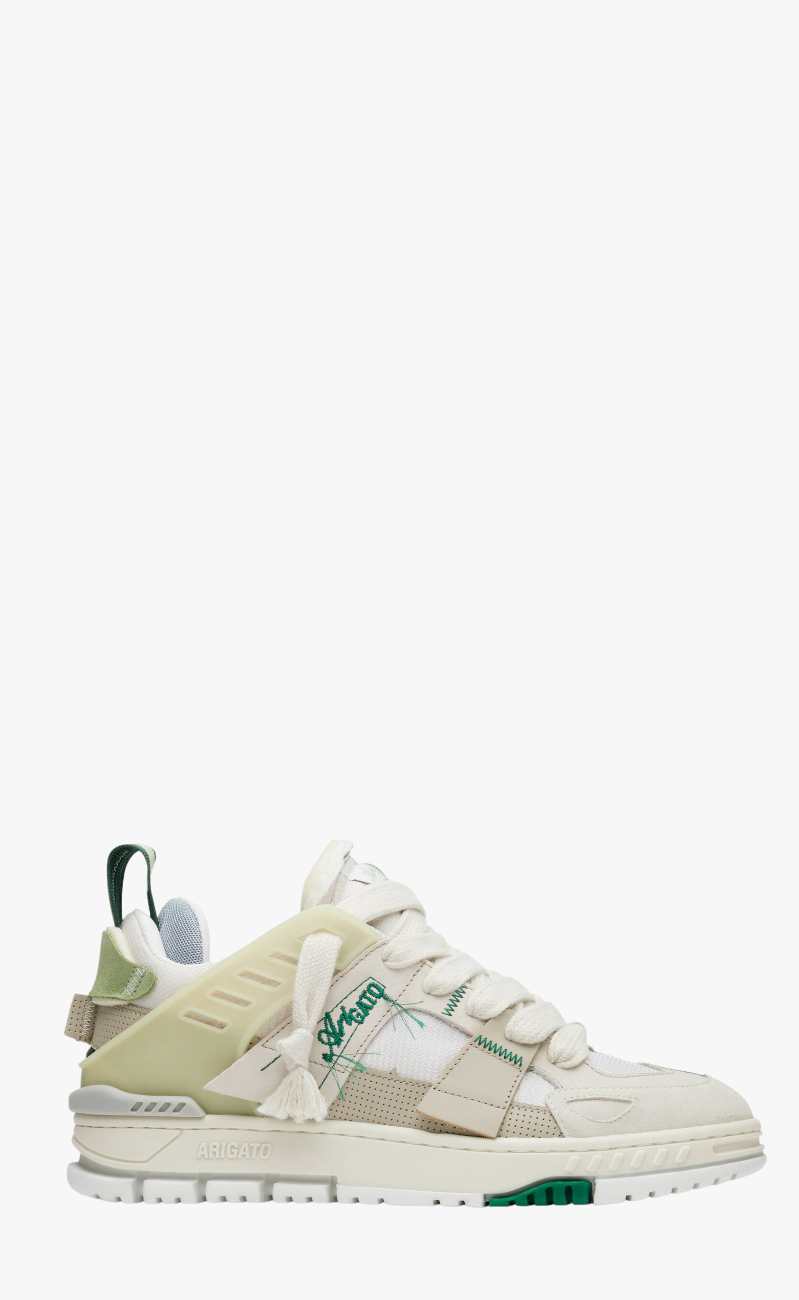 AREA PATCHWORK BEIGE GREEN SNEAKER