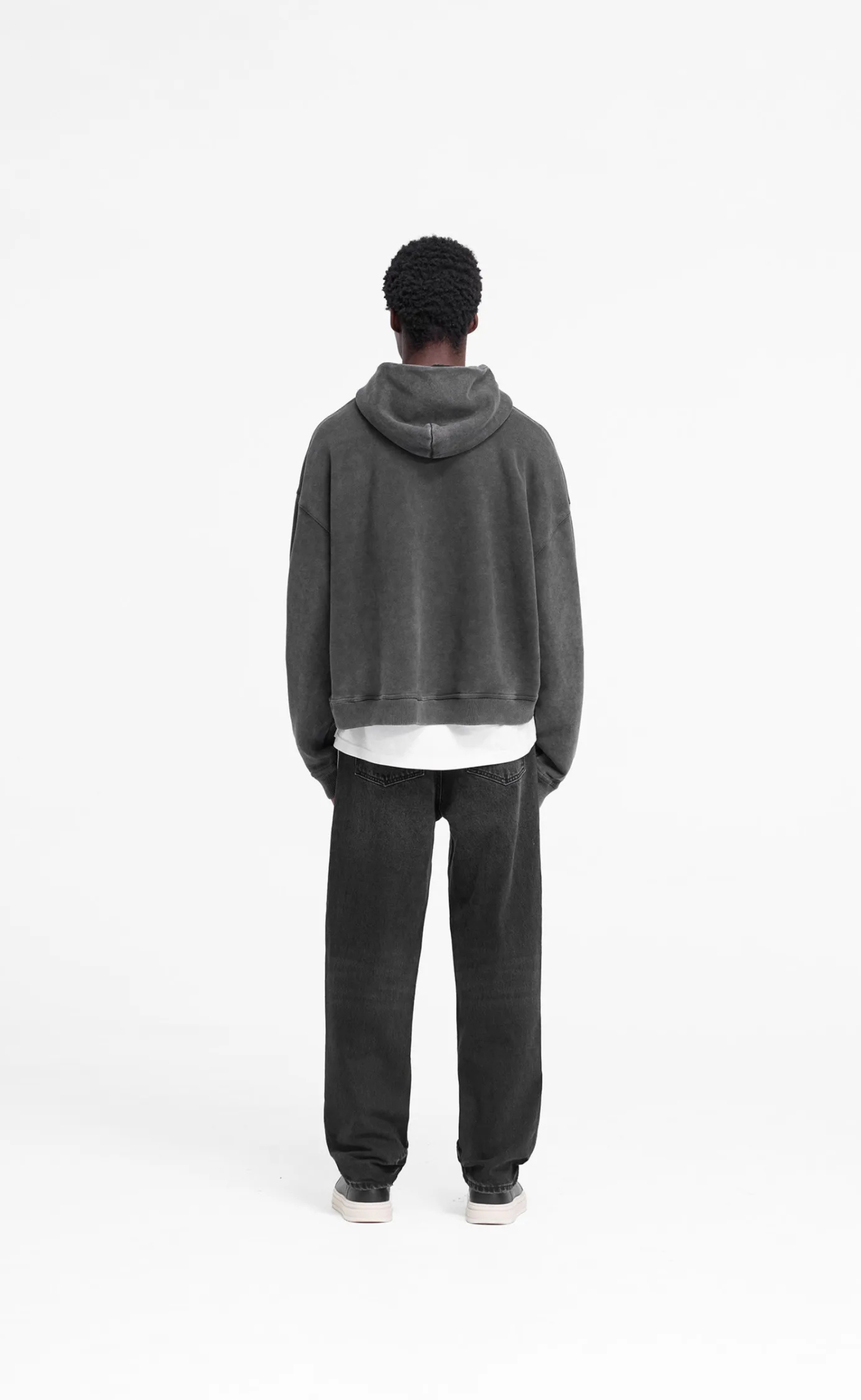 REP APPLIQUE VINTAGE BLACK HOODIE