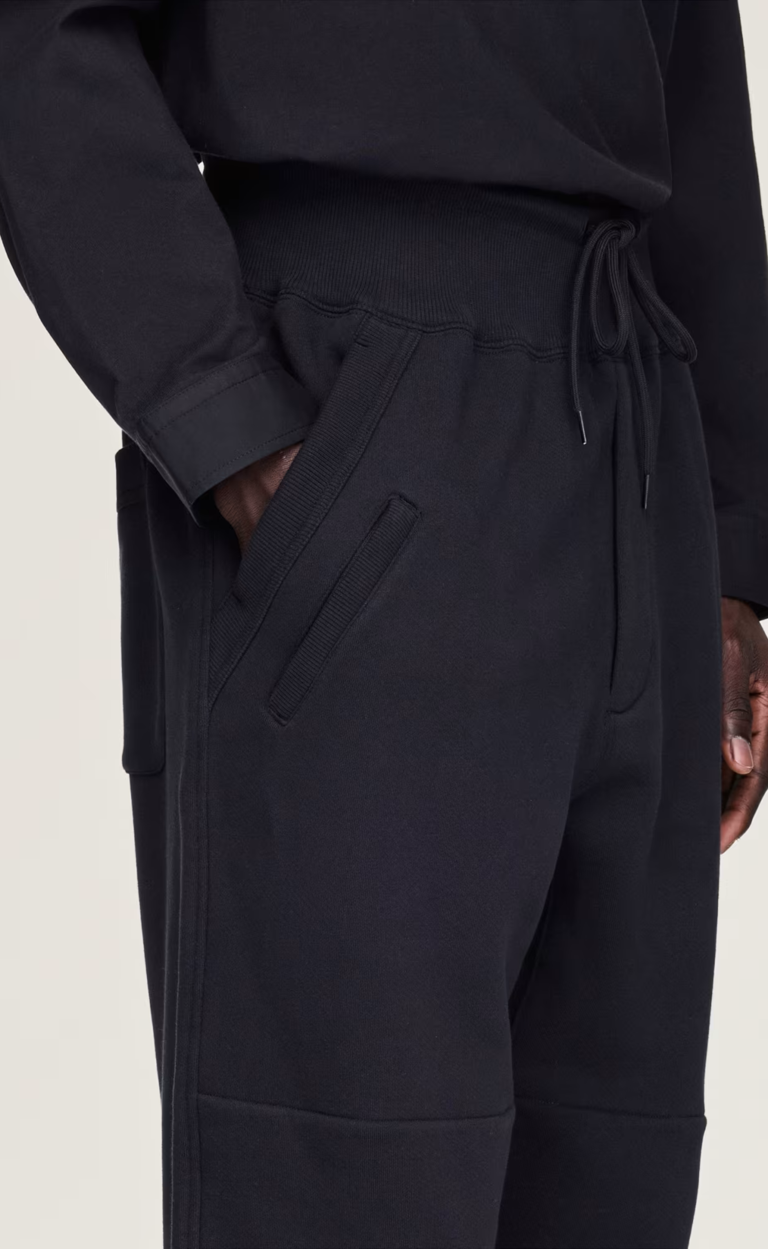 M TRACK BLACK SWEATPANTS