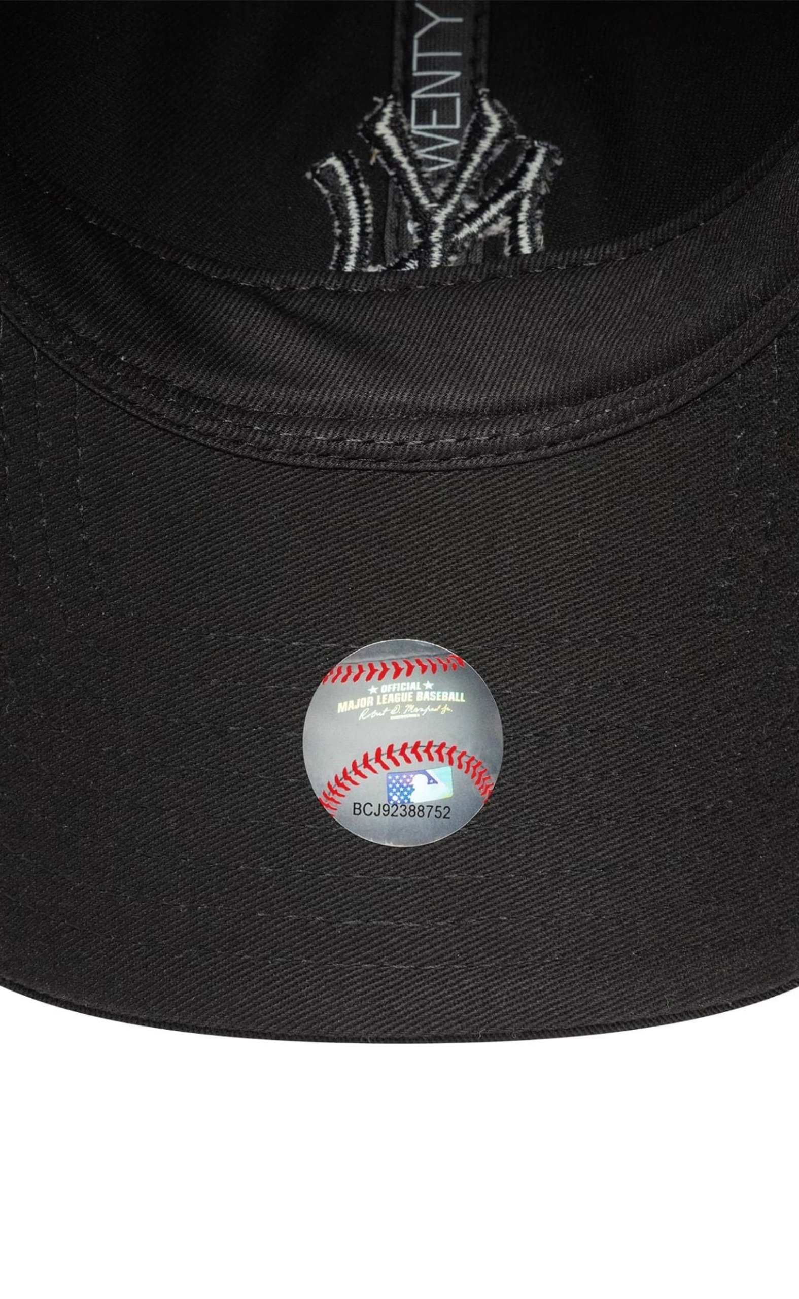 9TWENTY BOW BACK BLACK HAT