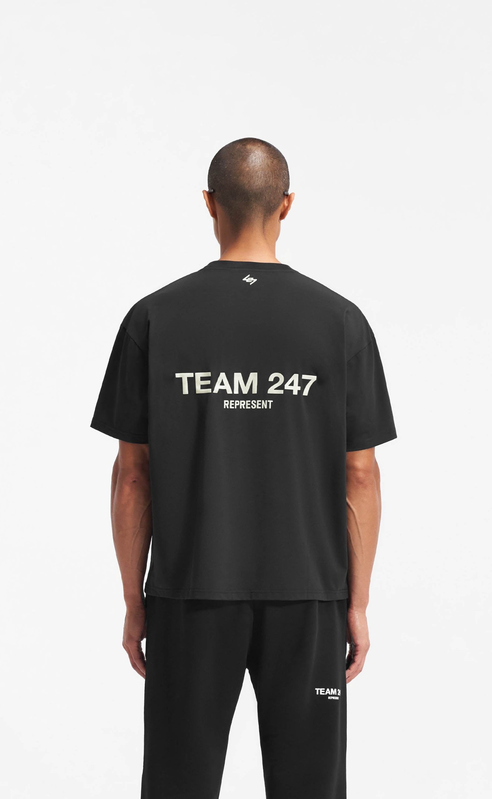 TEAM 247 OVERSIZED BLACK T-SHIRT