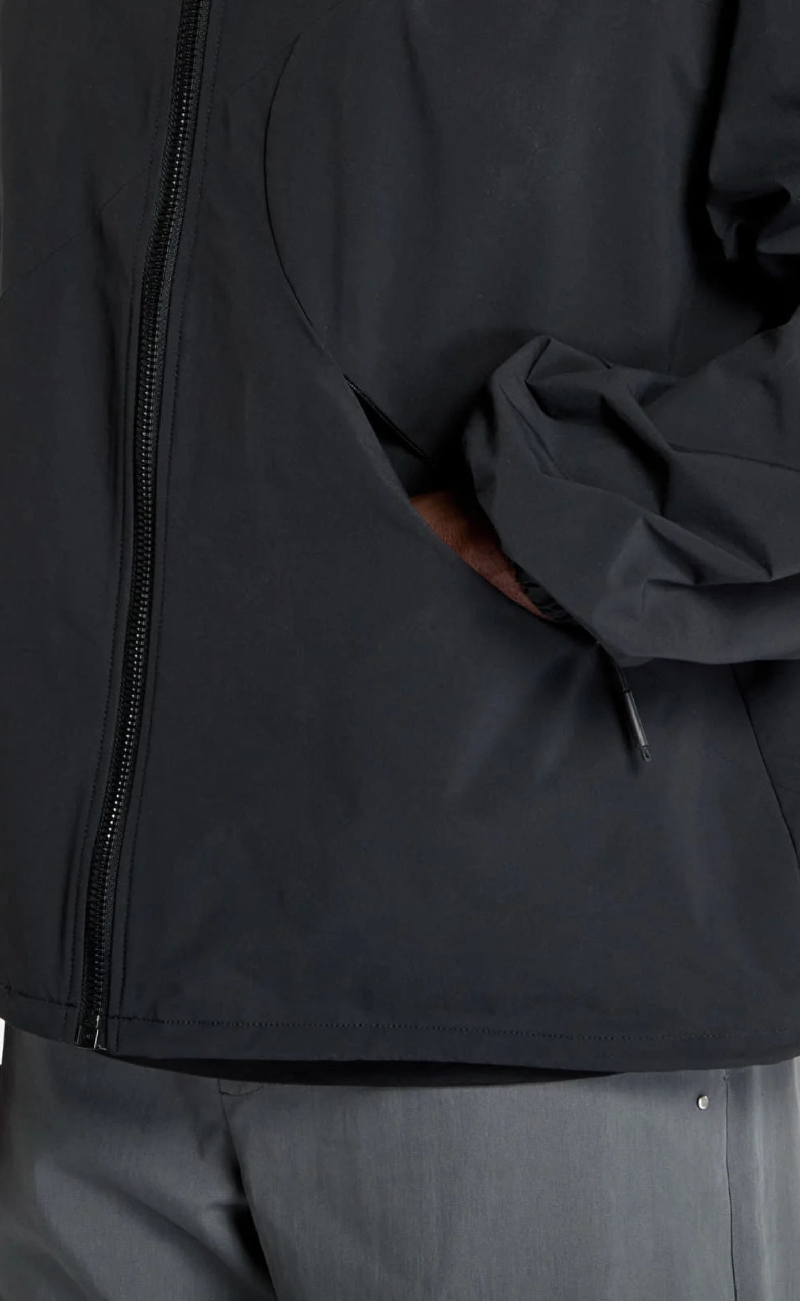SURTSEY WINDBREAKER BLACK BLACK JACKET