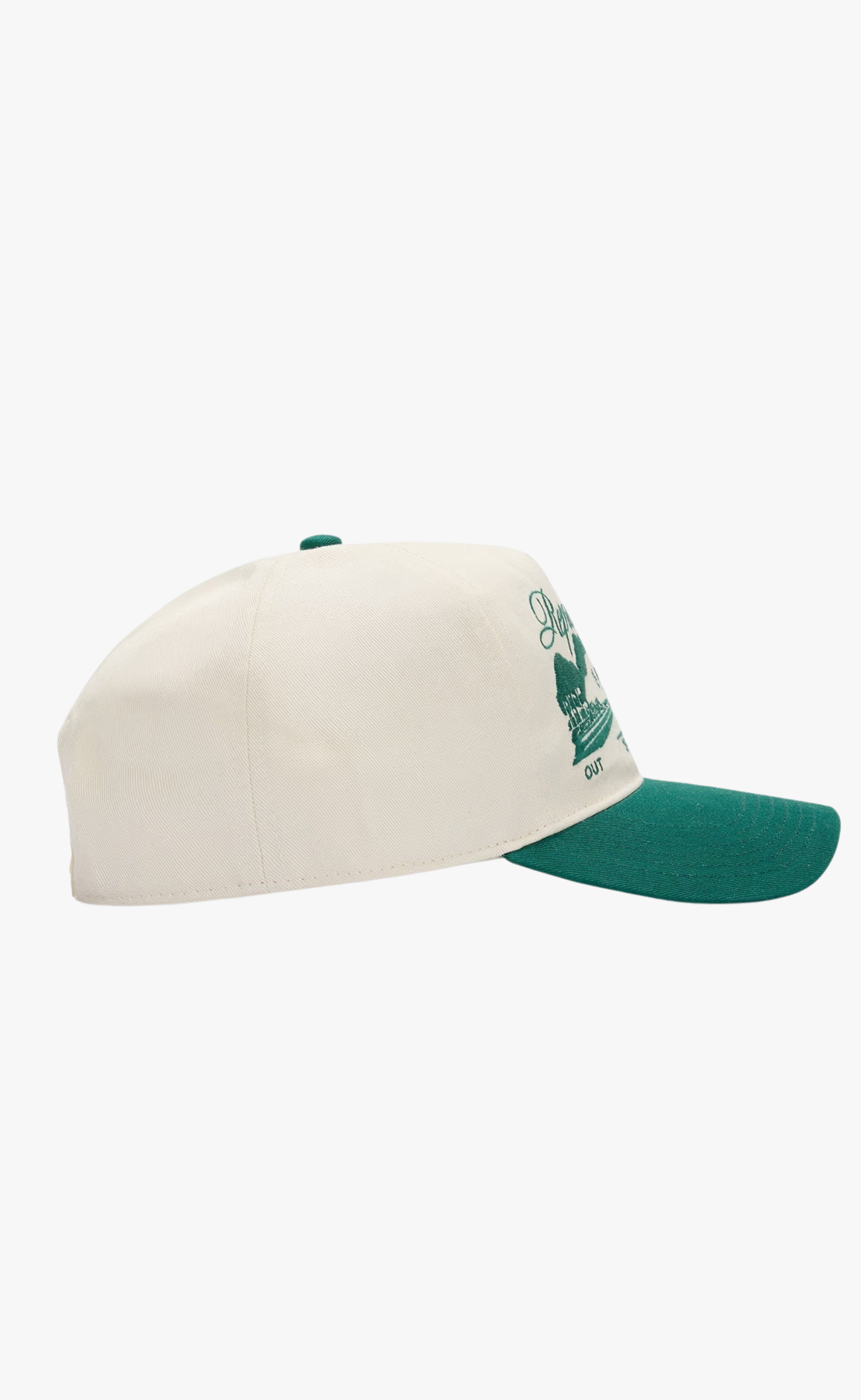 RACEWAY WHITE GREEN HAT