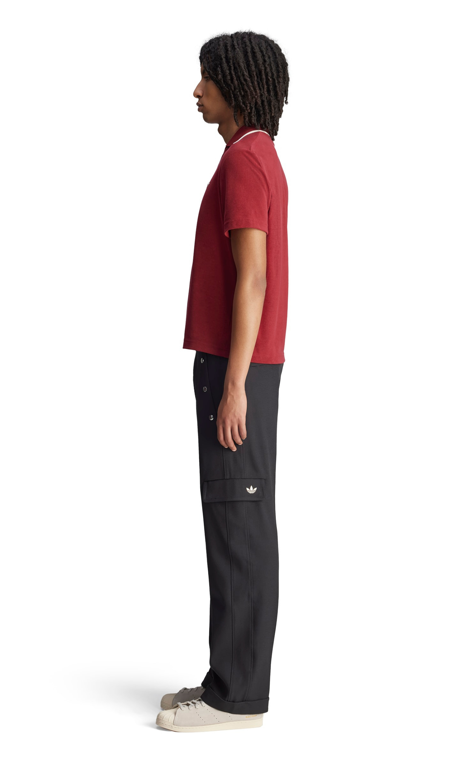WB TERRY COLLEGIATE BURGUNDY POLO