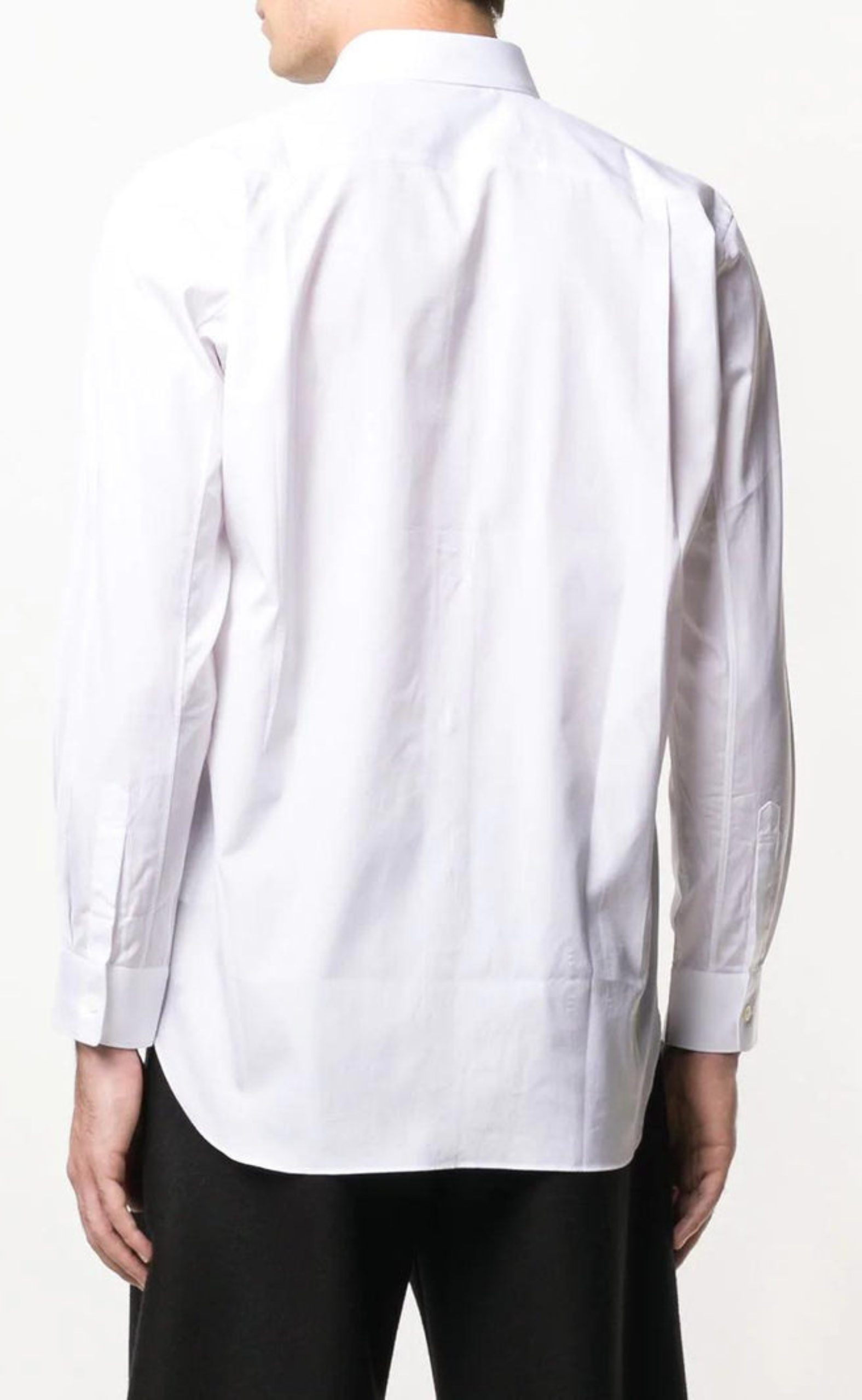 WHITE MEN SHIRT WITH RED HEART