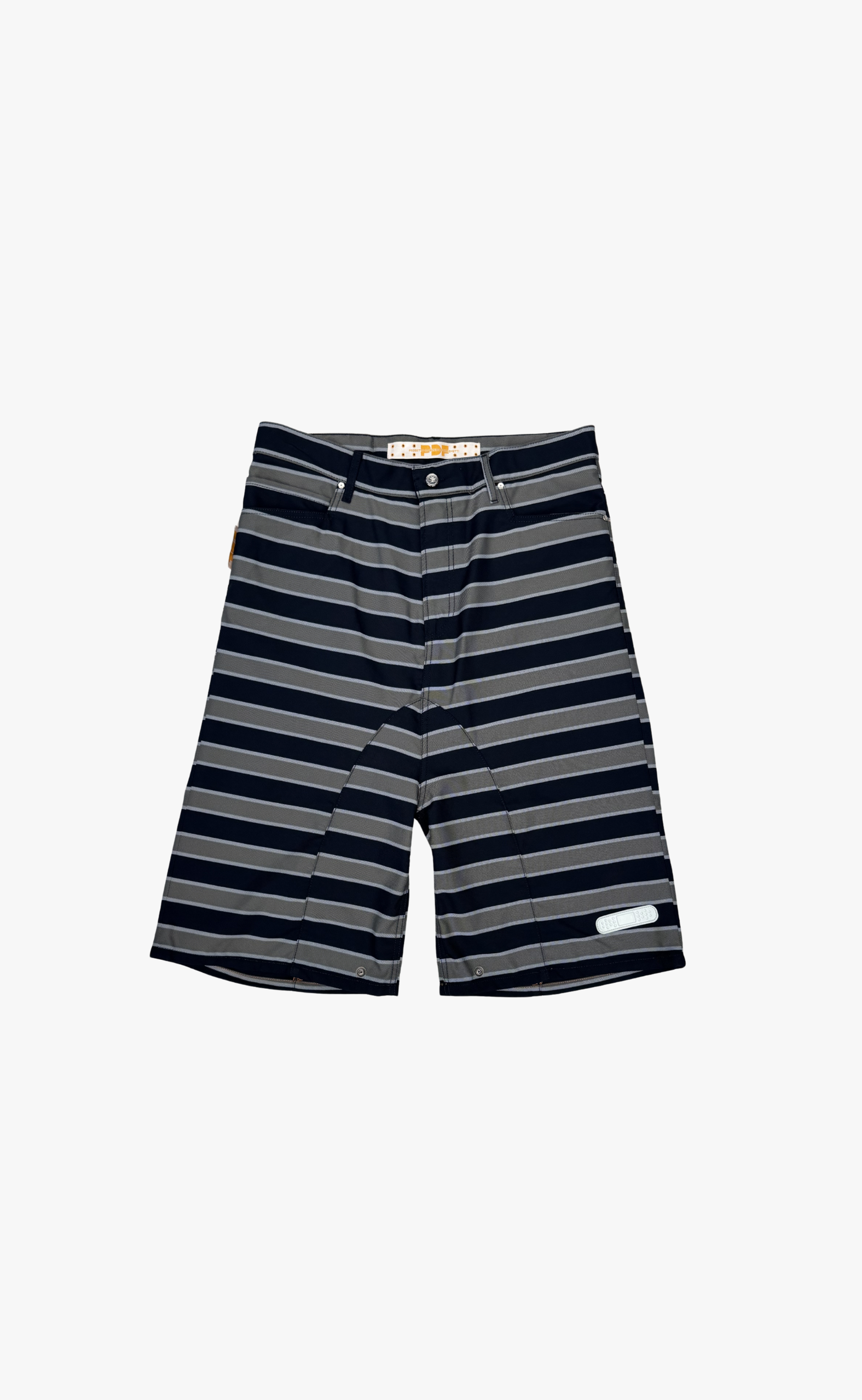 LOW RIDE BLACK GREY SHORTS