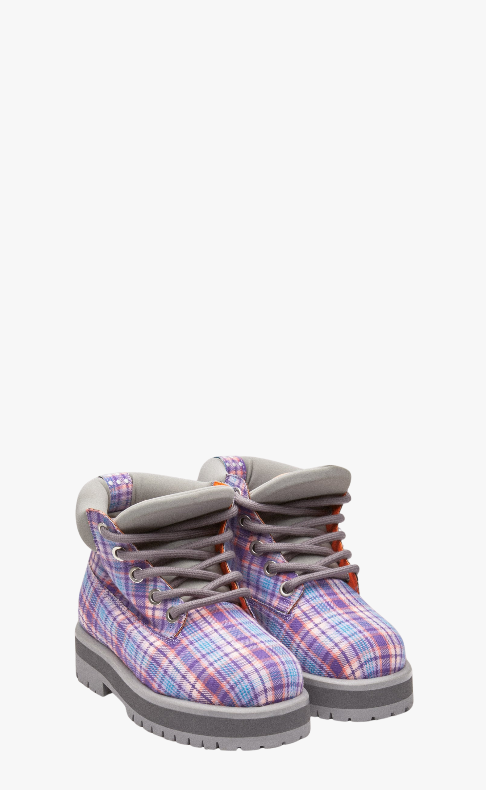 STRADA LOW TARTAN BLUE BOOTS