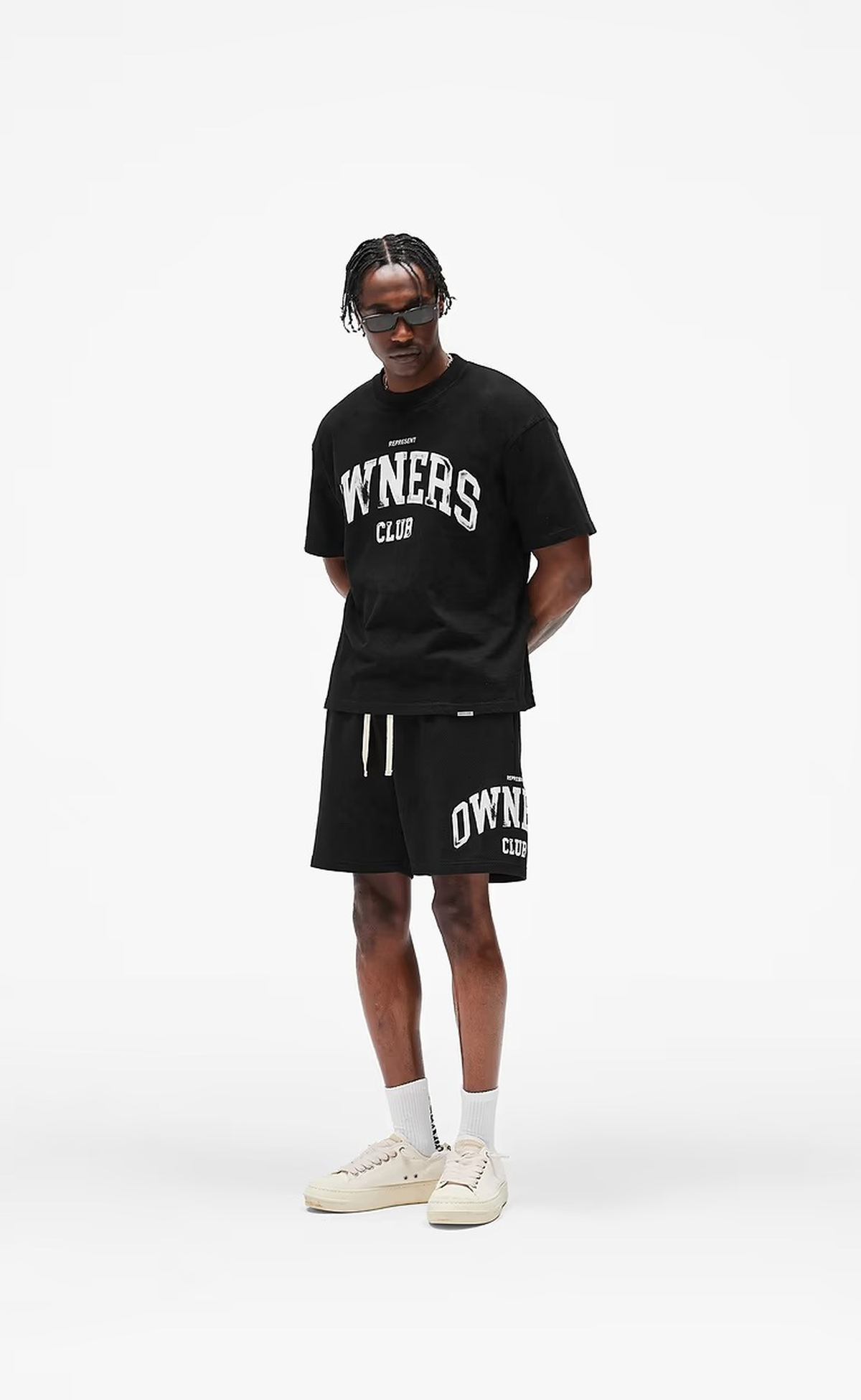 OWNERS MESH JET BLACK SHORTS