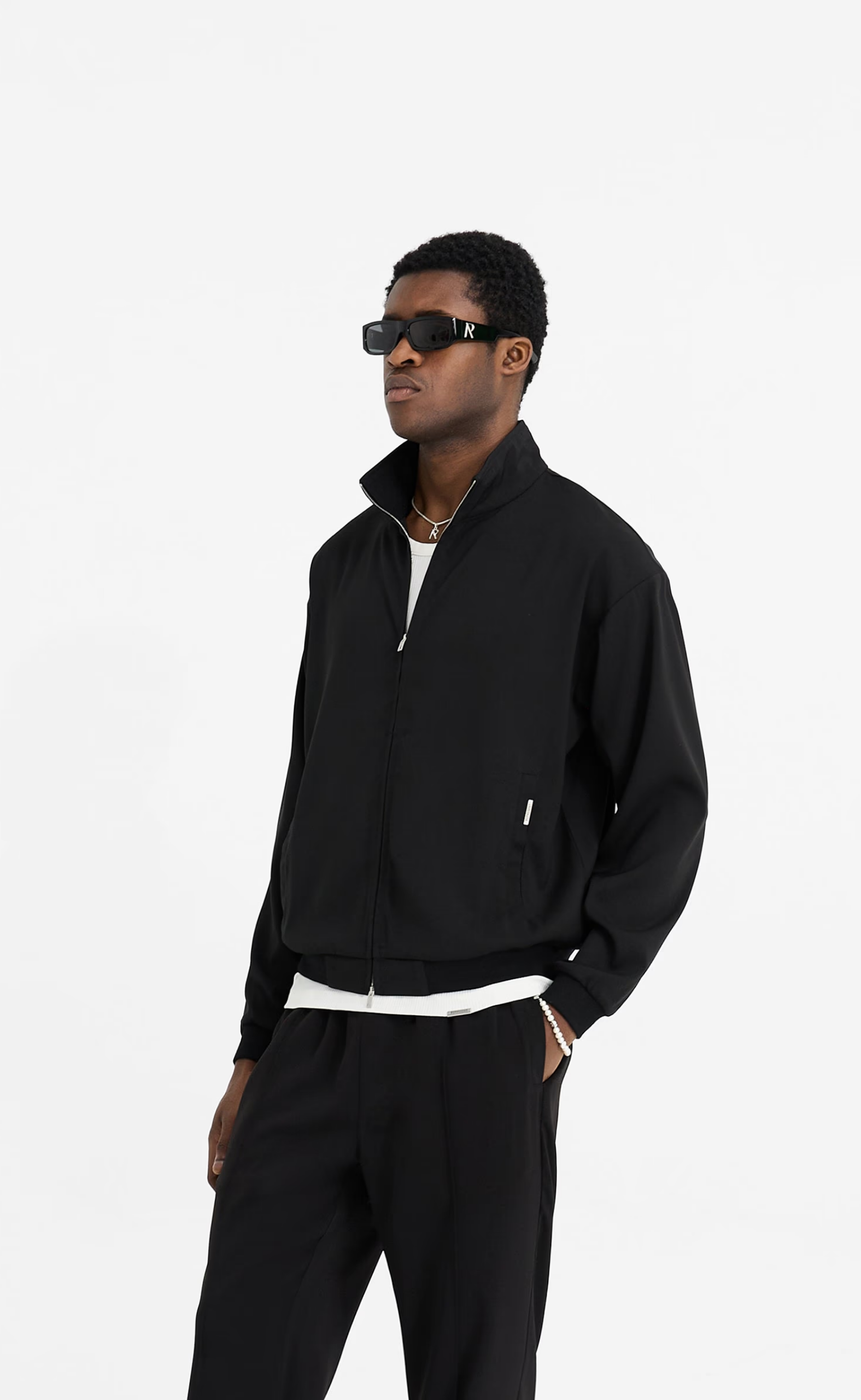 INITIAL TRACK BLACK JACKET