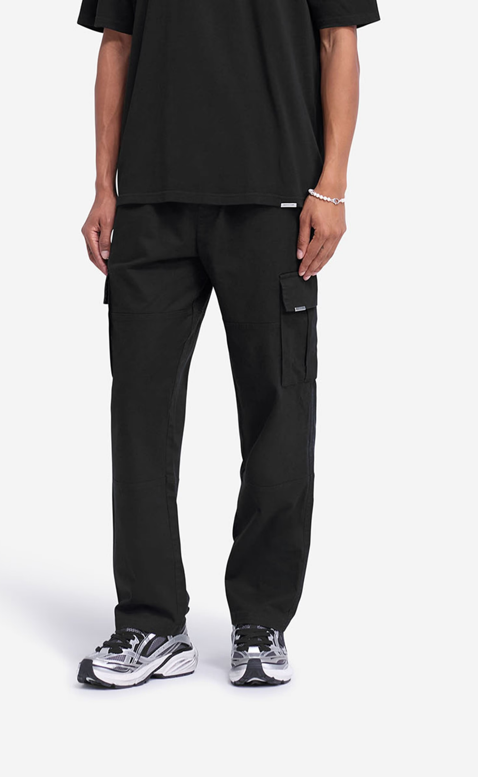 STANDARD NON CUFFED BLACK PANT