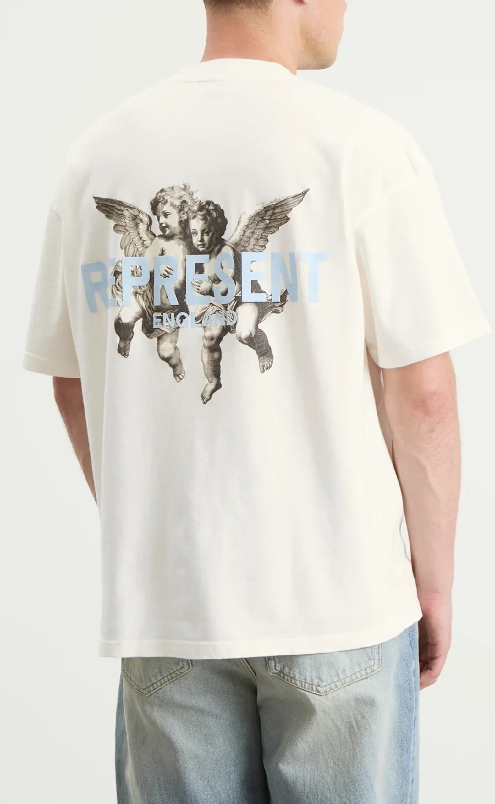 REPRESENT LEGACY CHERUBS FLAT WHITE T-SHIRT