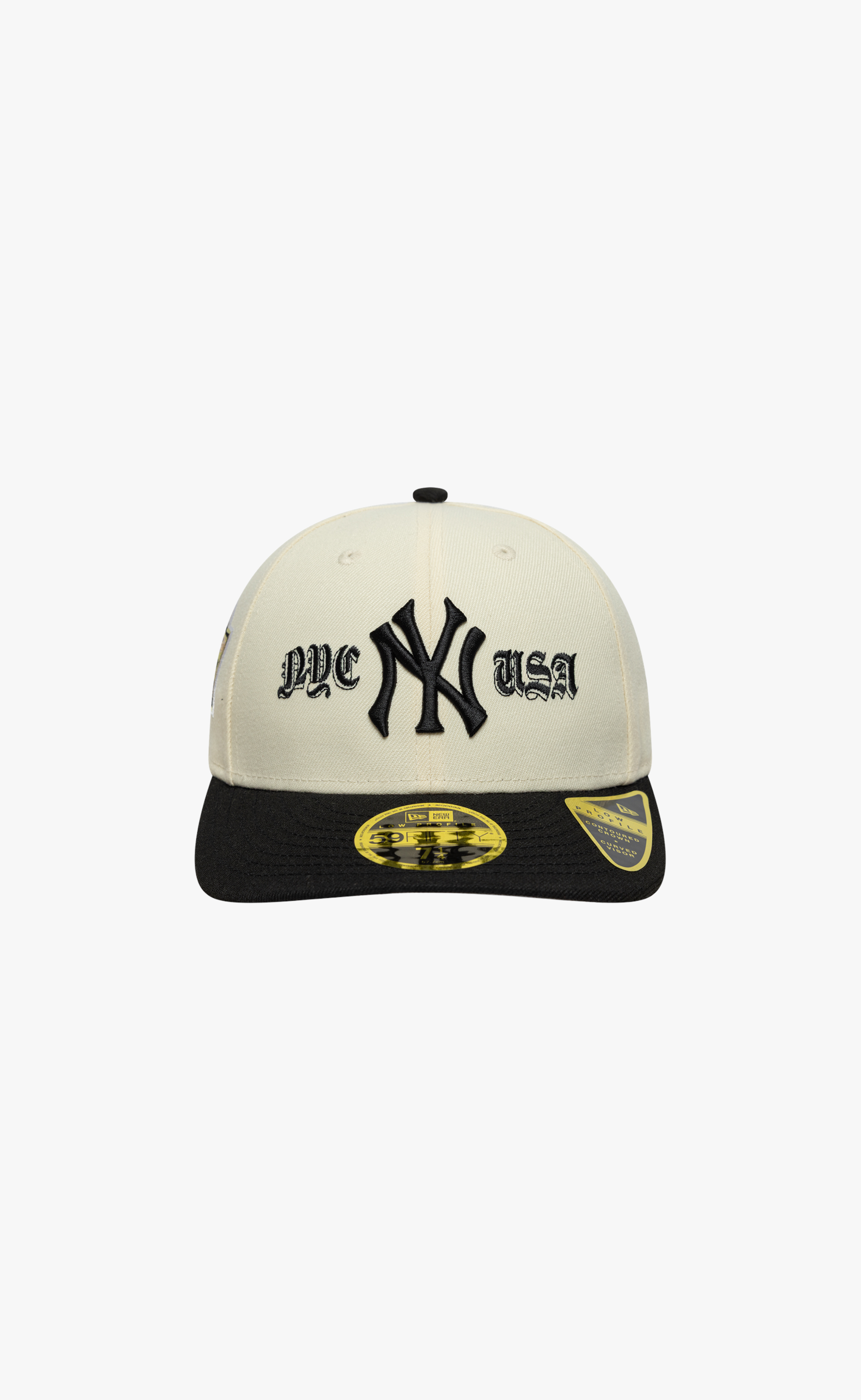 GORRA MLB COOPERSTOWN NEW YORK YANKEES 59FIFTY FITTED BEIGE BLACK HAT