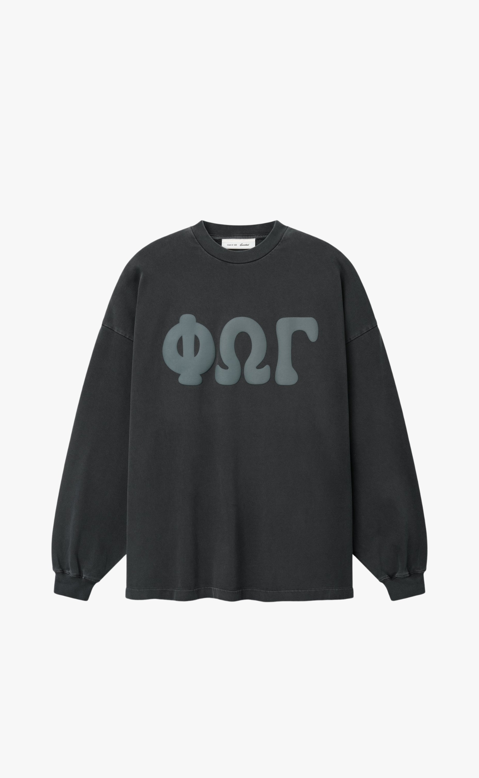 MERCH WASHED IRON GREY LONGSLEEVE
