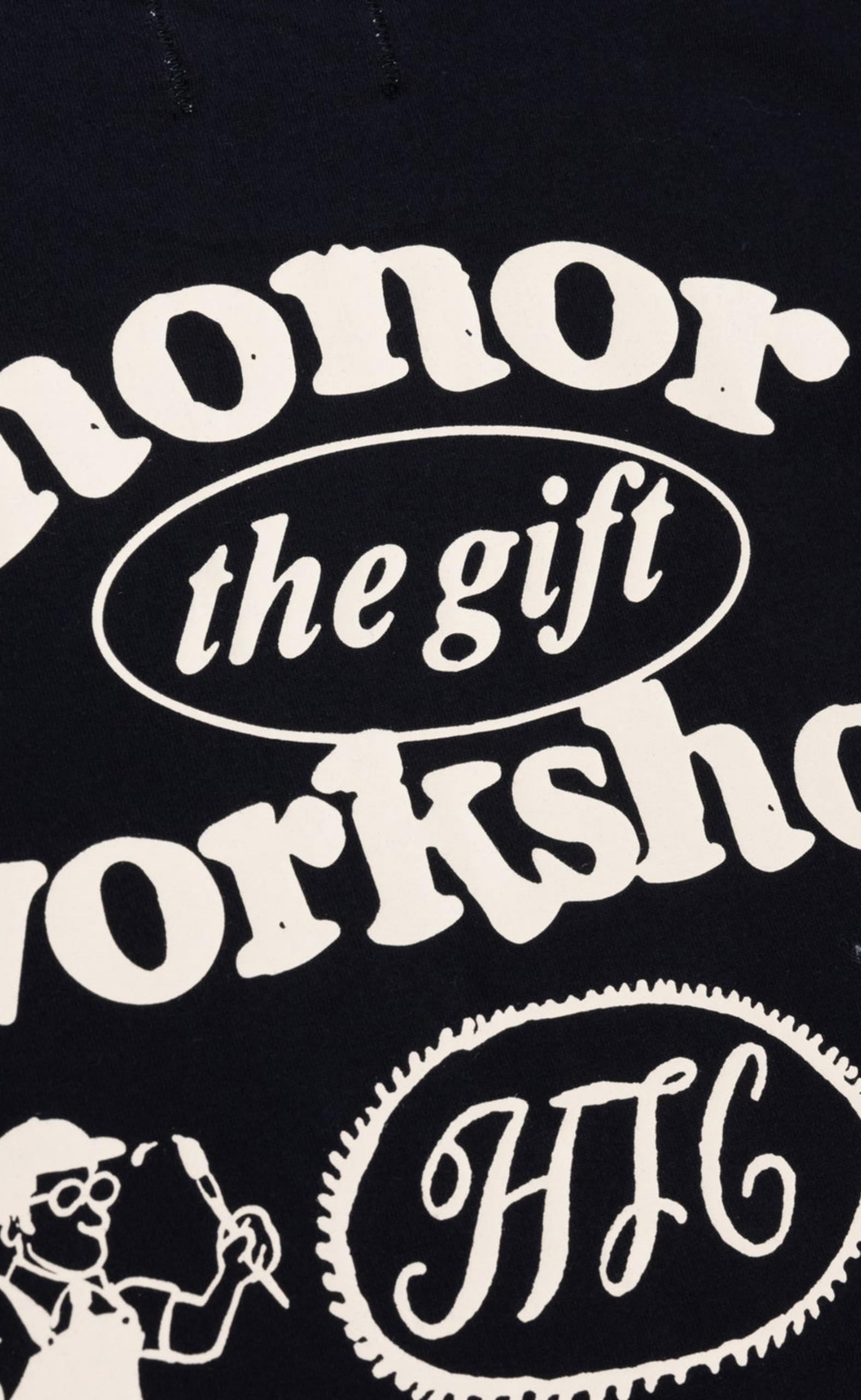 HONOR WORKSHOP BLACK T-SHIRT