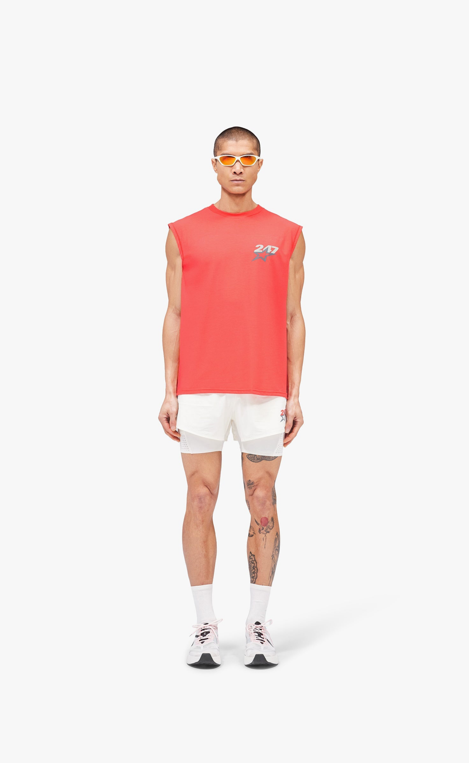 TEAM 247 STAR OS RACING RED TANK TOP