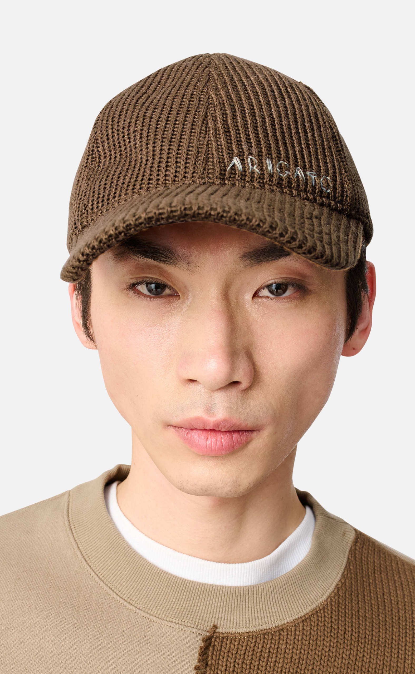 ARIGATO KNITTED BROWN HAT