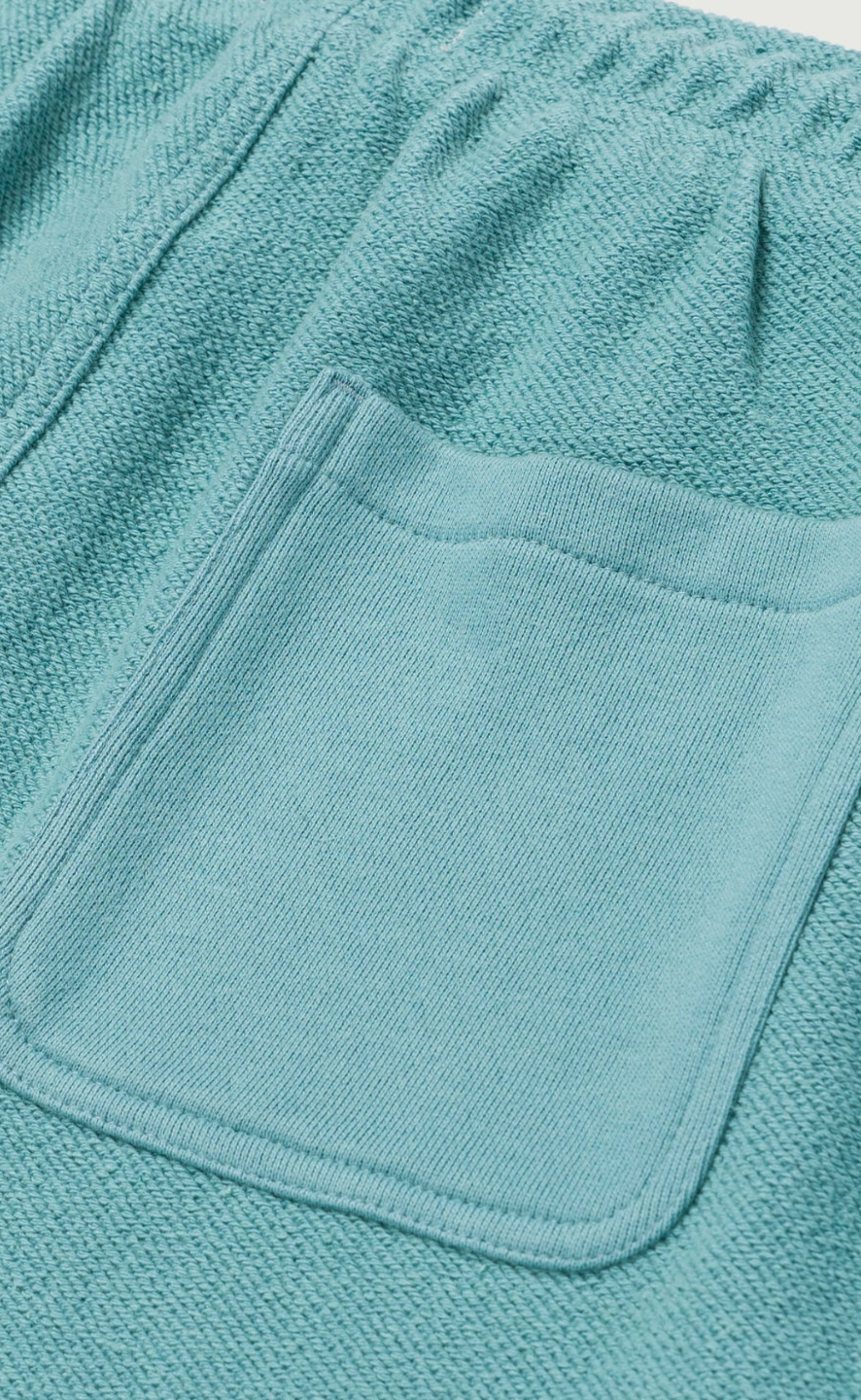 BLOCK PARTY REVERSE TERRY GREEN SHORTS