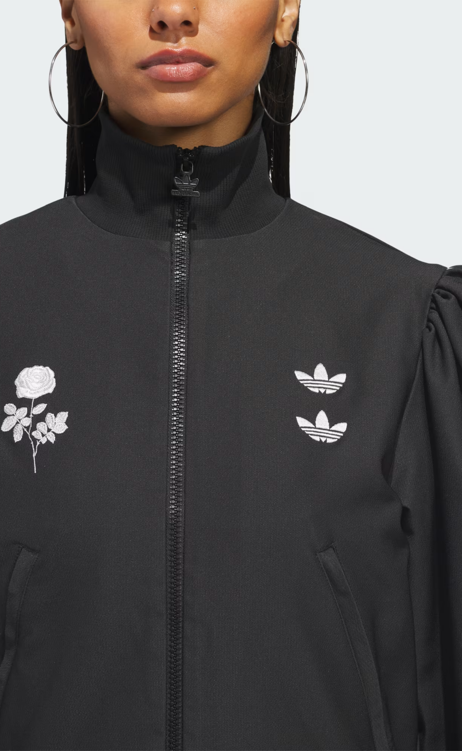 WC BLOUSE BLACK TRACK JACKET