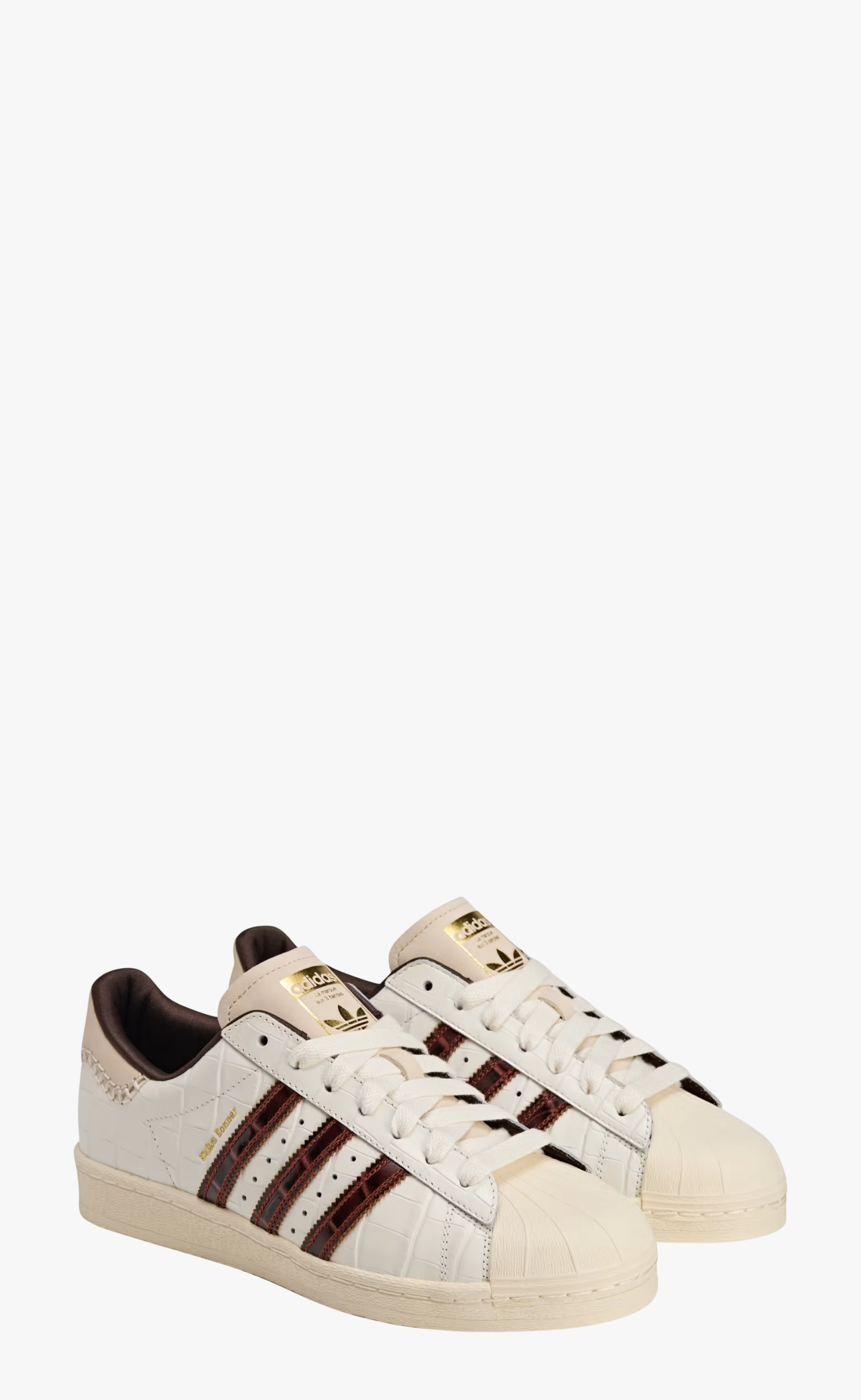 WB SUPERSTAR WHITE BROWN SNEAKER