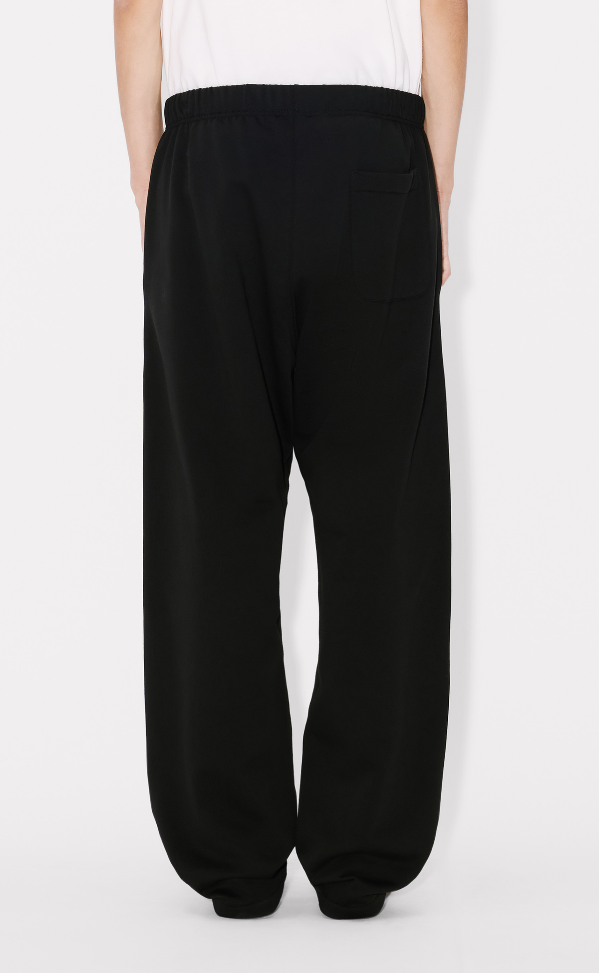 KENZO LUCKY HORSES STRAIGHT JOG BLACK SWEATPANTS
