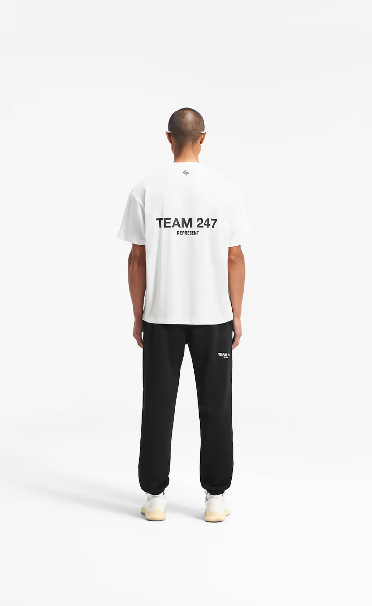 TEAM 247 OVERSIZED FLAT WHITE T-SHIRT