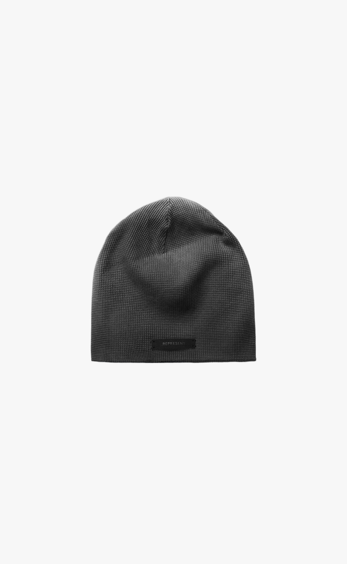 WAFFLE VINTAGE BLACK BEANIE