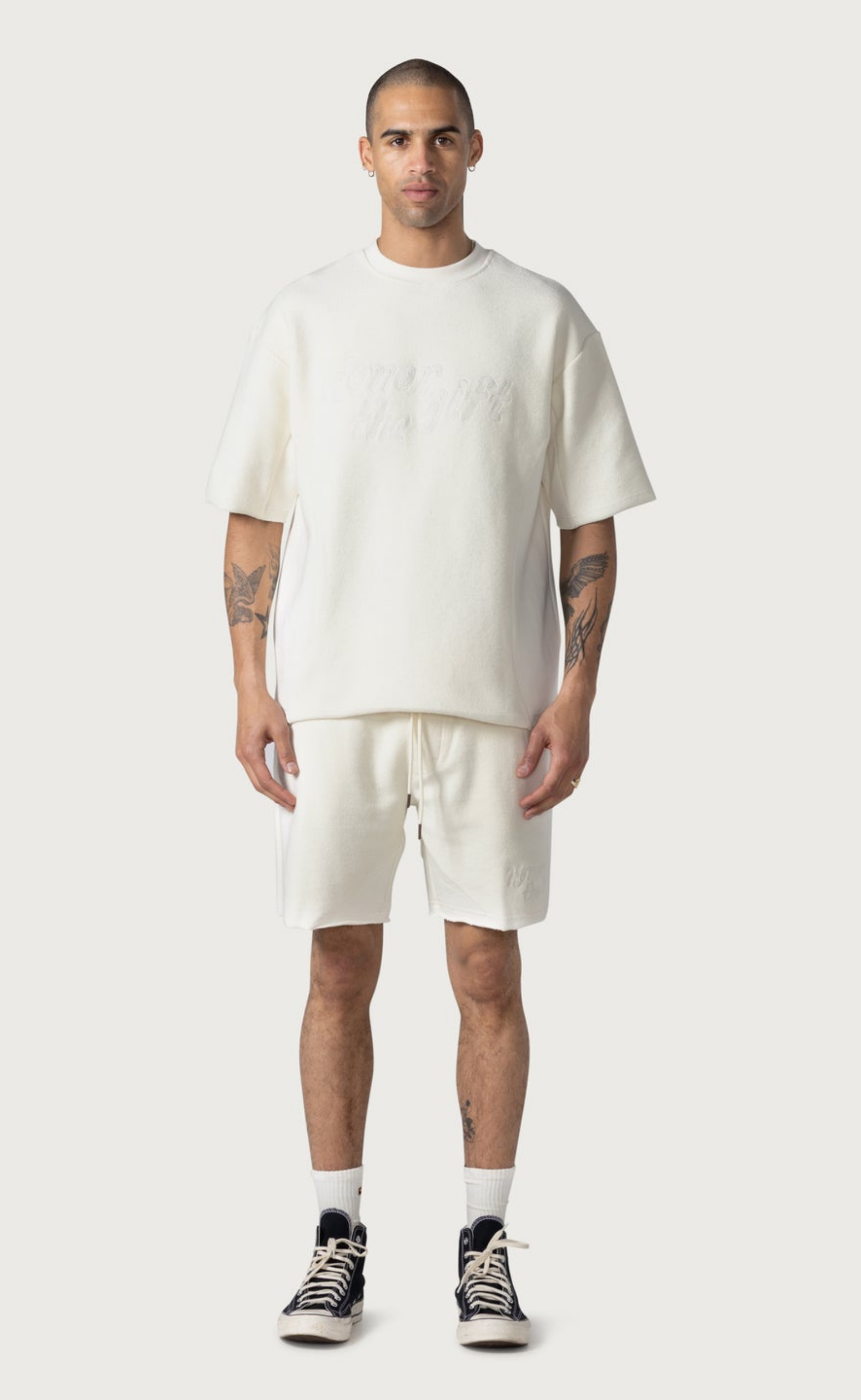 BLOCK PARTY REVERSE TERRY BONE SHORTS