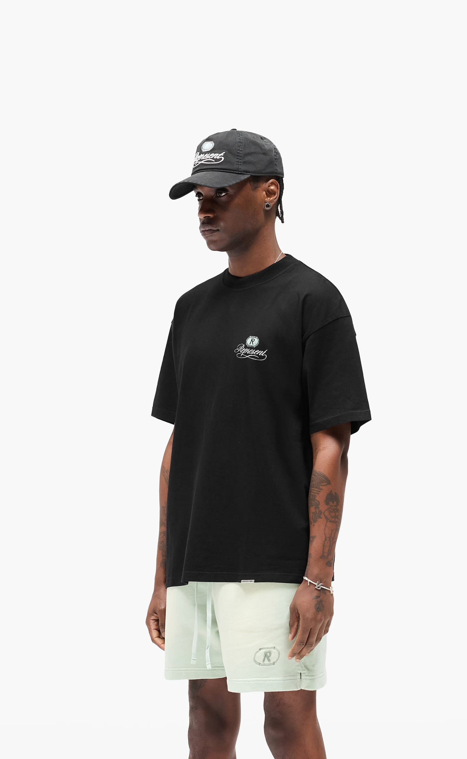 GRAND VINTAGE HAND DRAWN JET BLACK T-SHIRT