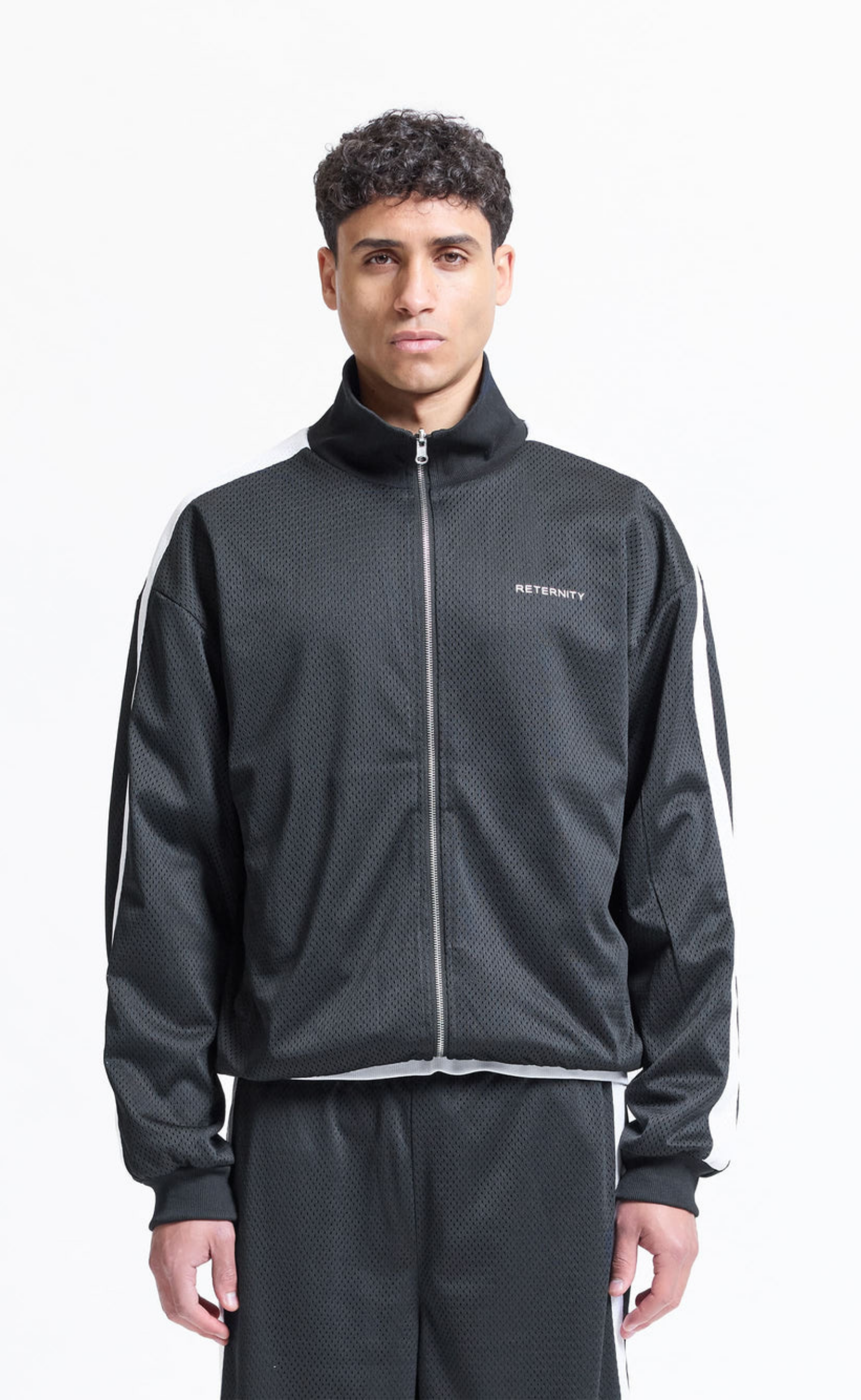 STUDIO REVERSIBLE TRACK BLACK JACKET
