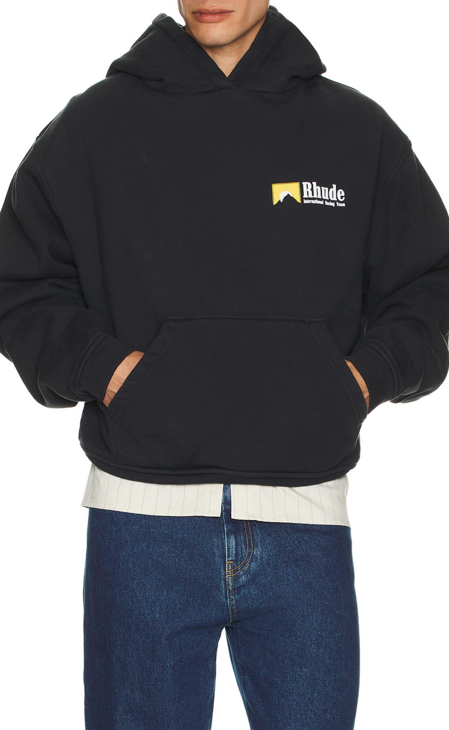 INTERNATIONAL RACING LOGO VINTAGE BLACK HOODIE