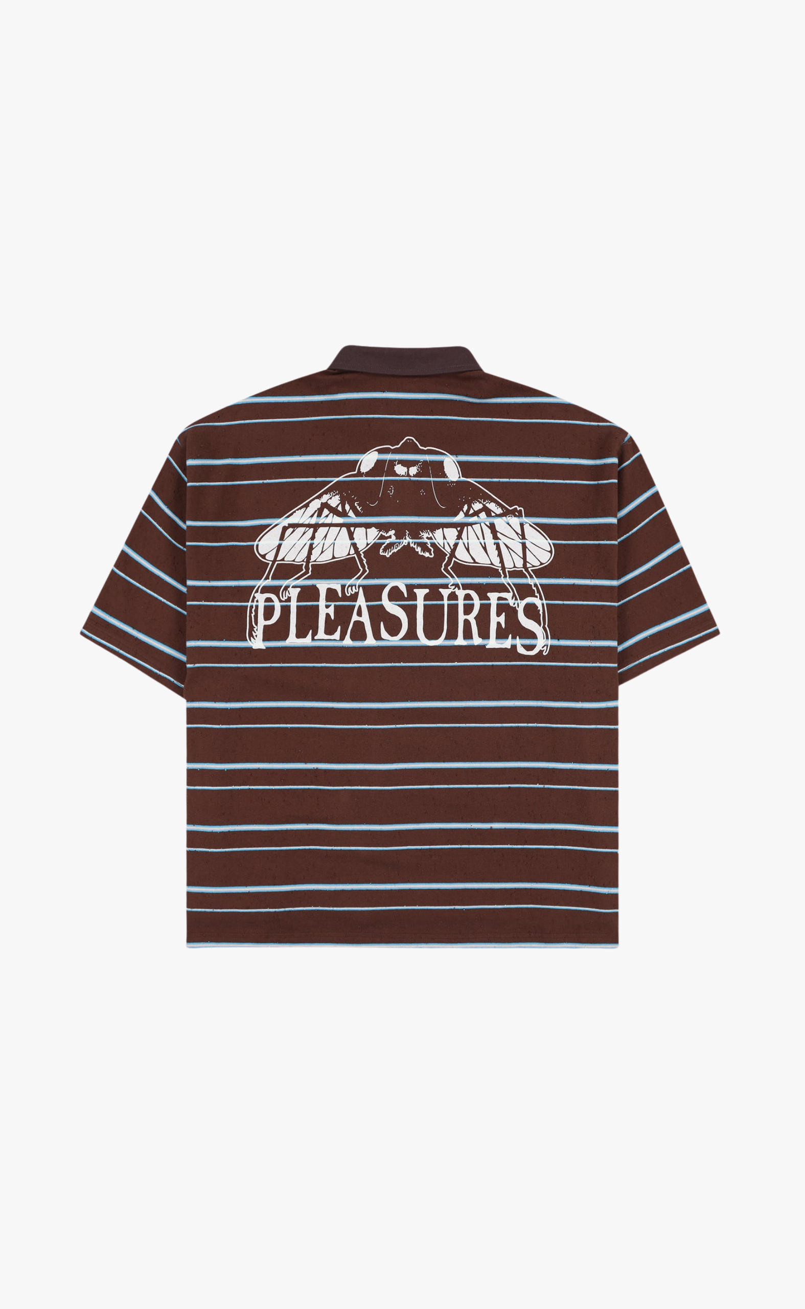 TELEPORT BOXY POLO BROWN T-SHIRT