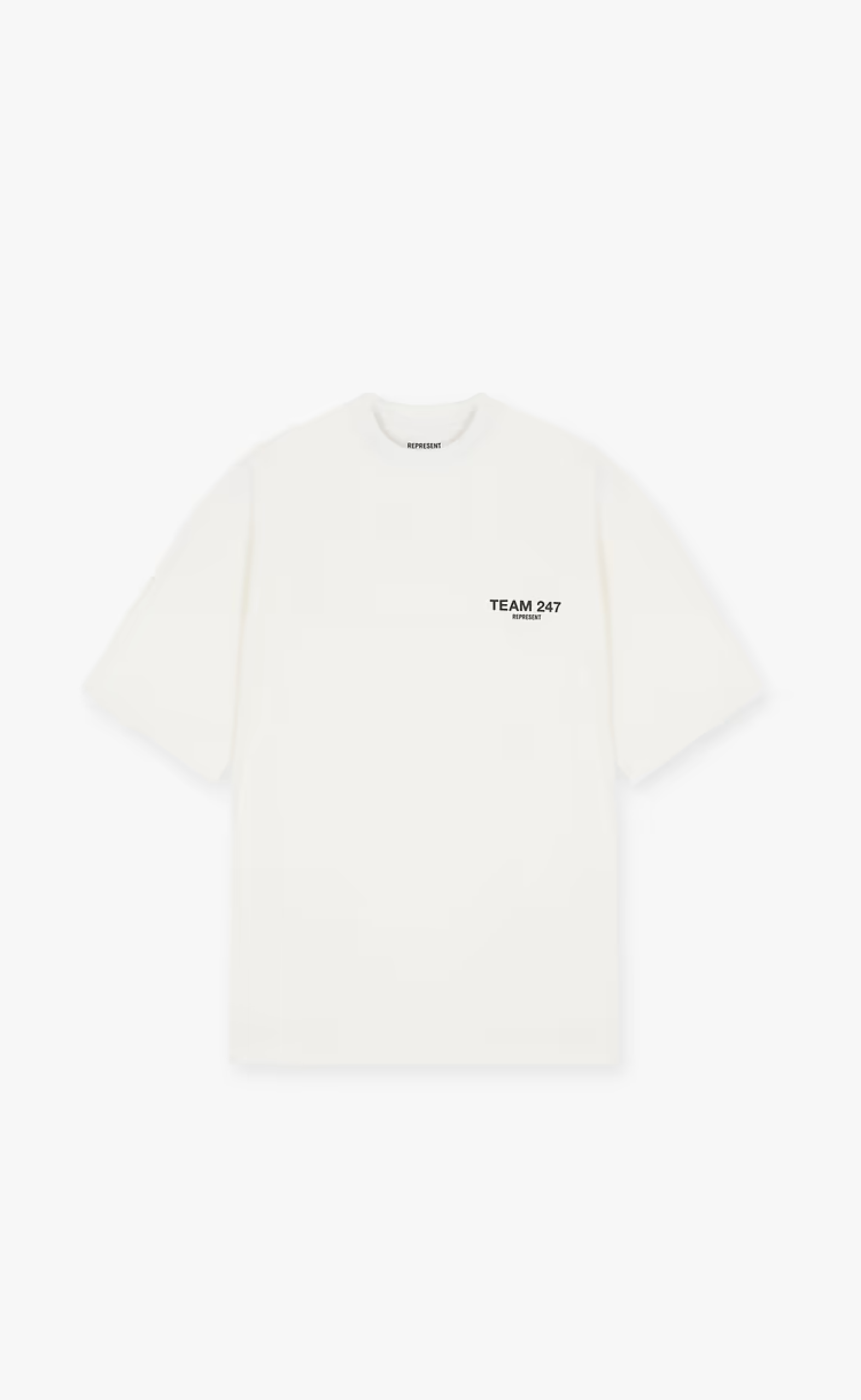 TEAM 247 OVERSIZED FLAT WHITE T-SHIRT