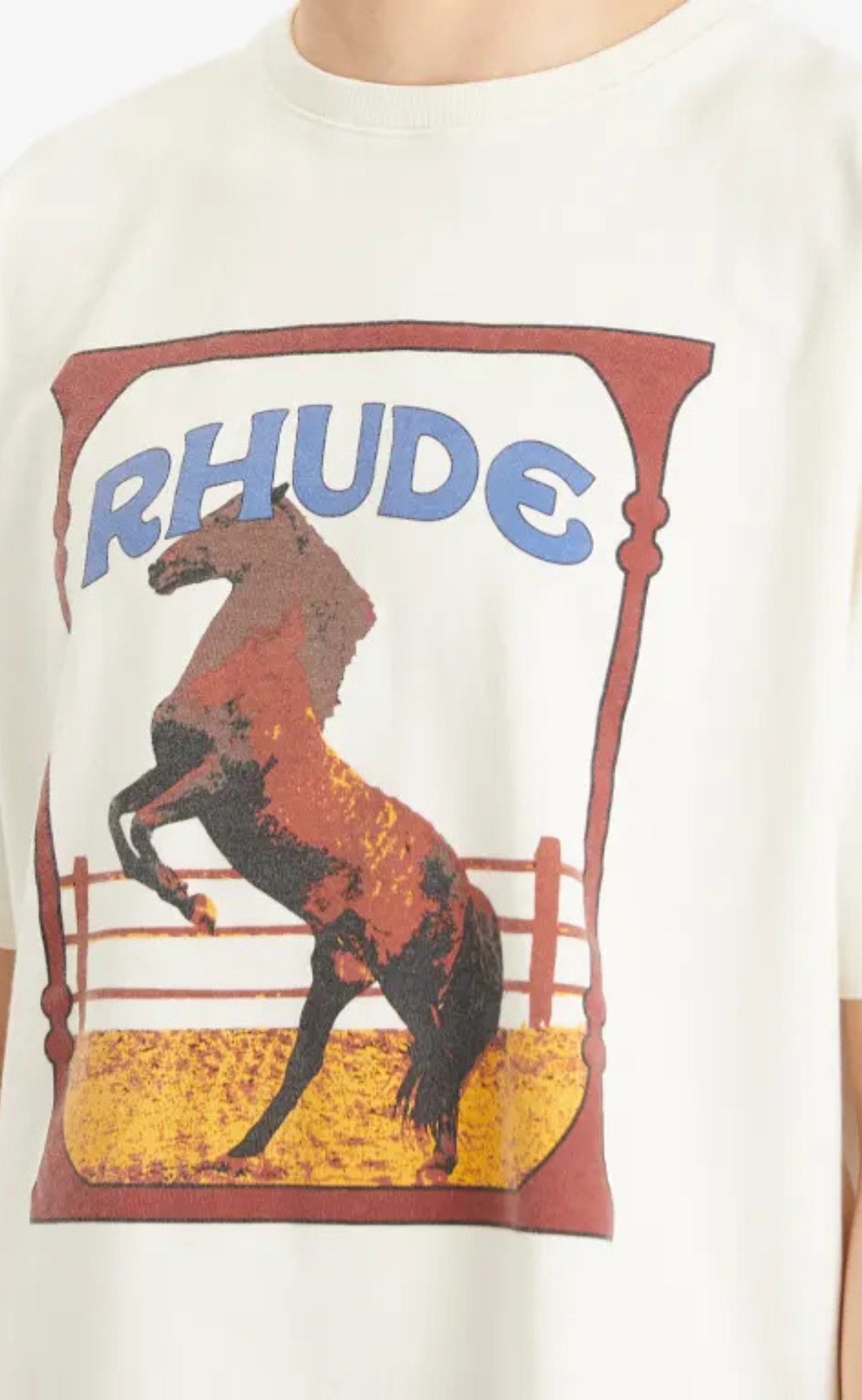 RHUDE CADRE WHITE T-SHIRT