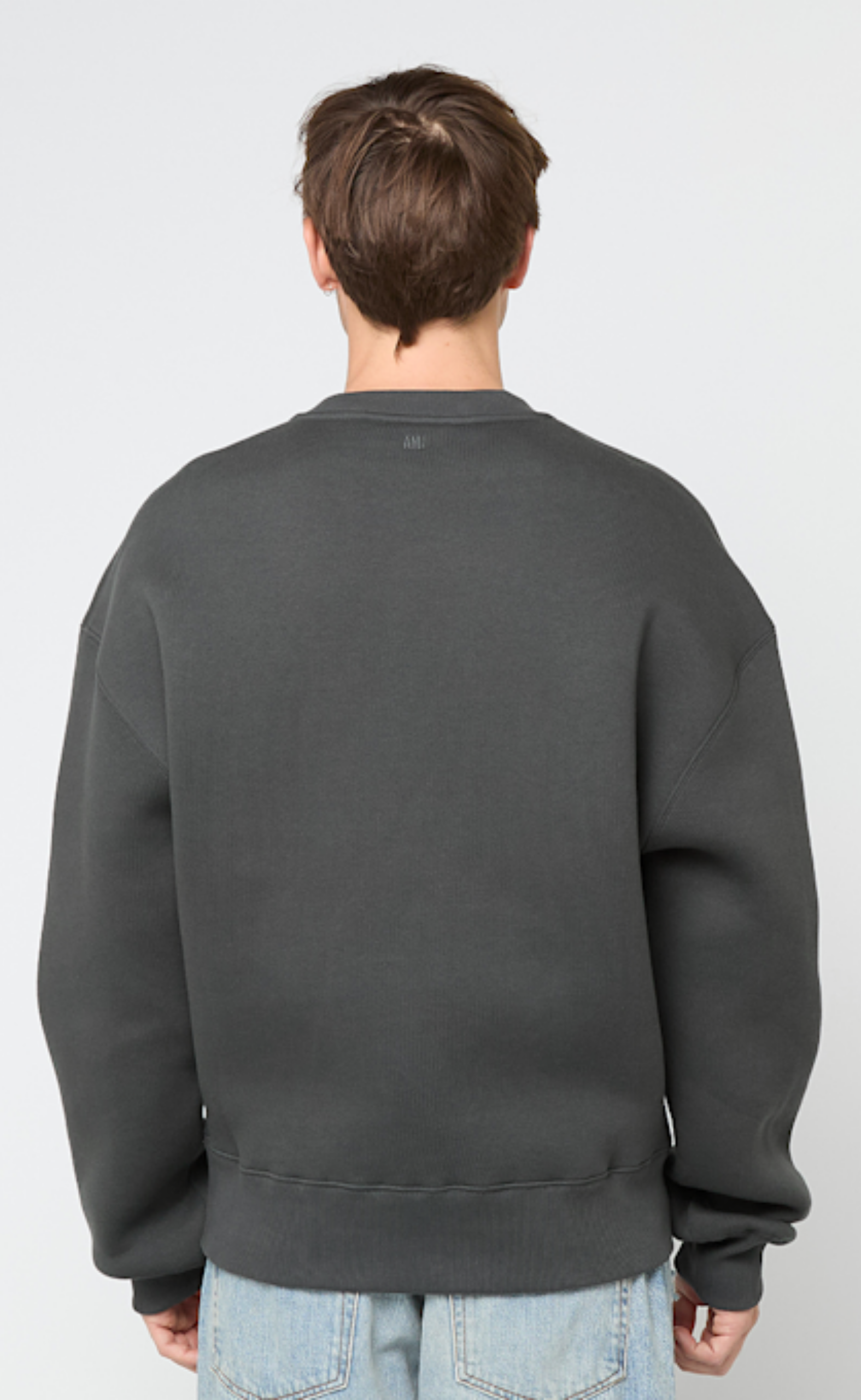 BIG ADC EMBOSSED ANTHRACITE CREWNECK