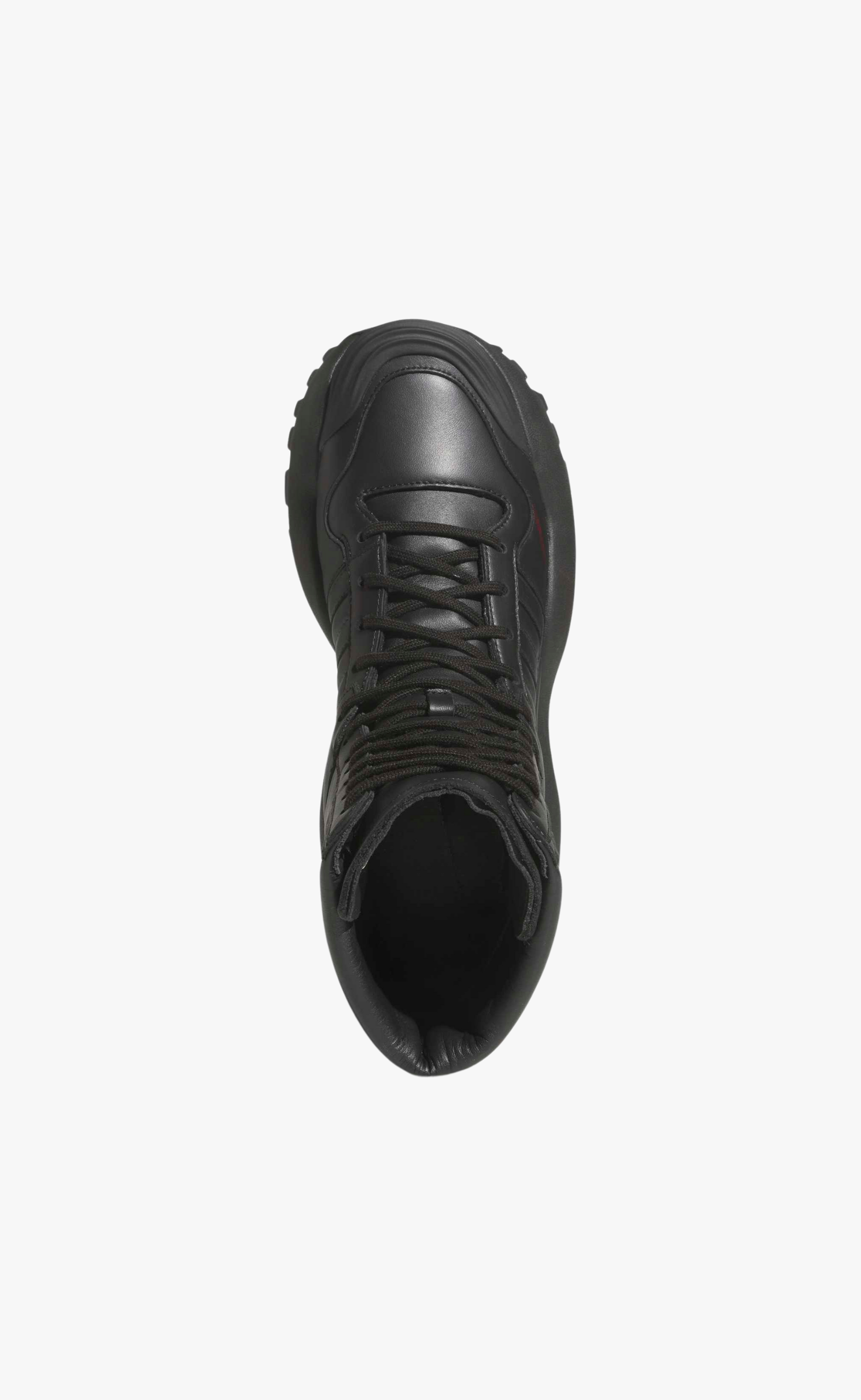 ADIDAS ORIGINALS LEATHER SHOES CHAVARRIA FORUM BLACK BOOTS