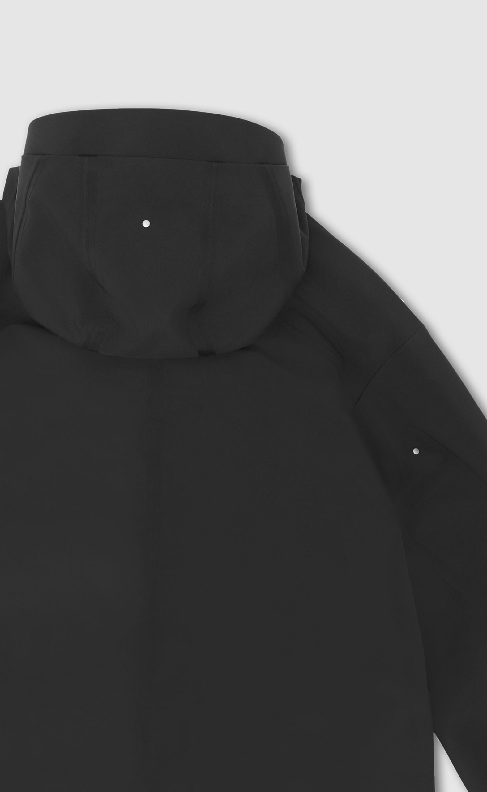 MOIRE TECHNICAL BLACK JACKET