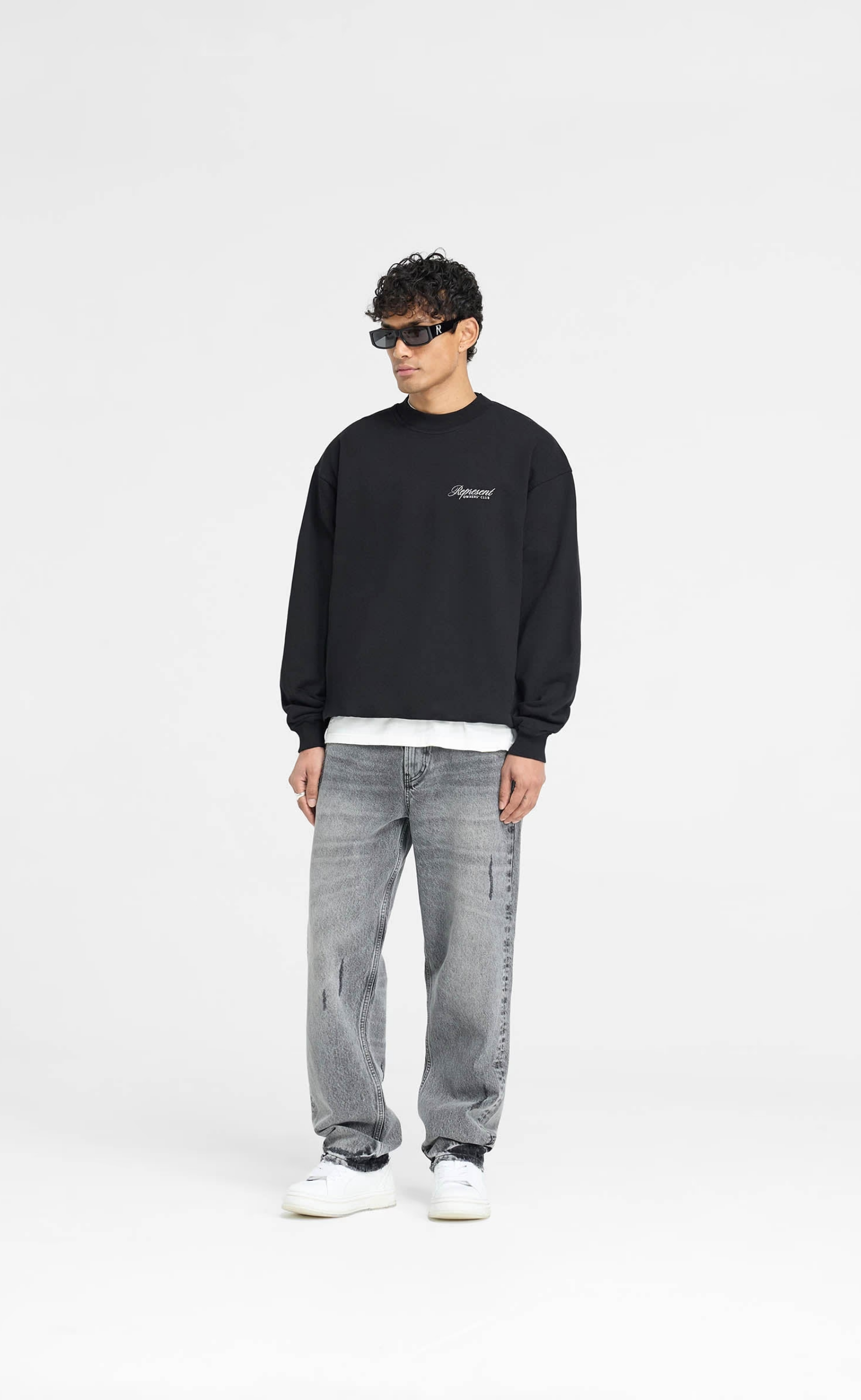 REPRESENT OWNERS CLUB SCRIPT BLACK CREWNECK