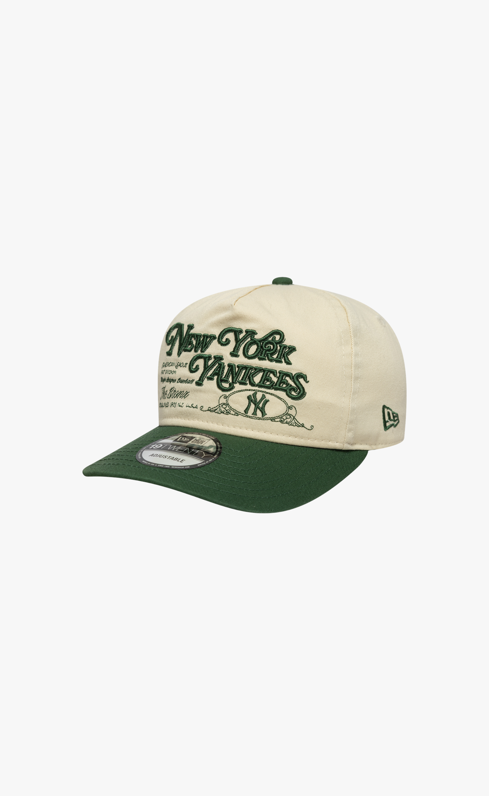 9TWENTY NEW YORK YANKEES MLB WASHED GRAPHIC BEIGE GREEN HAT